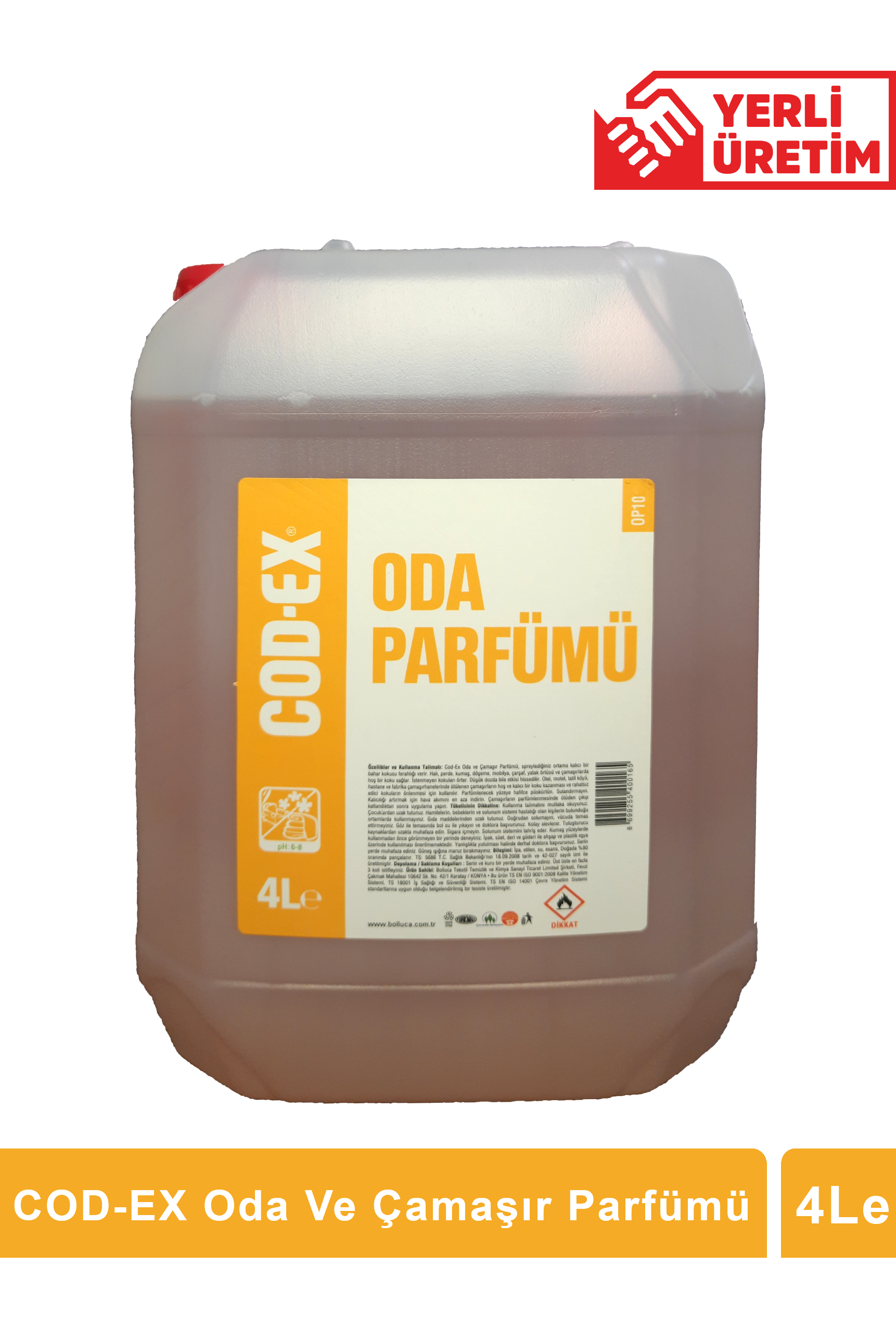 COD-EX Oda Ve Çamaşır Parfümü 4 L