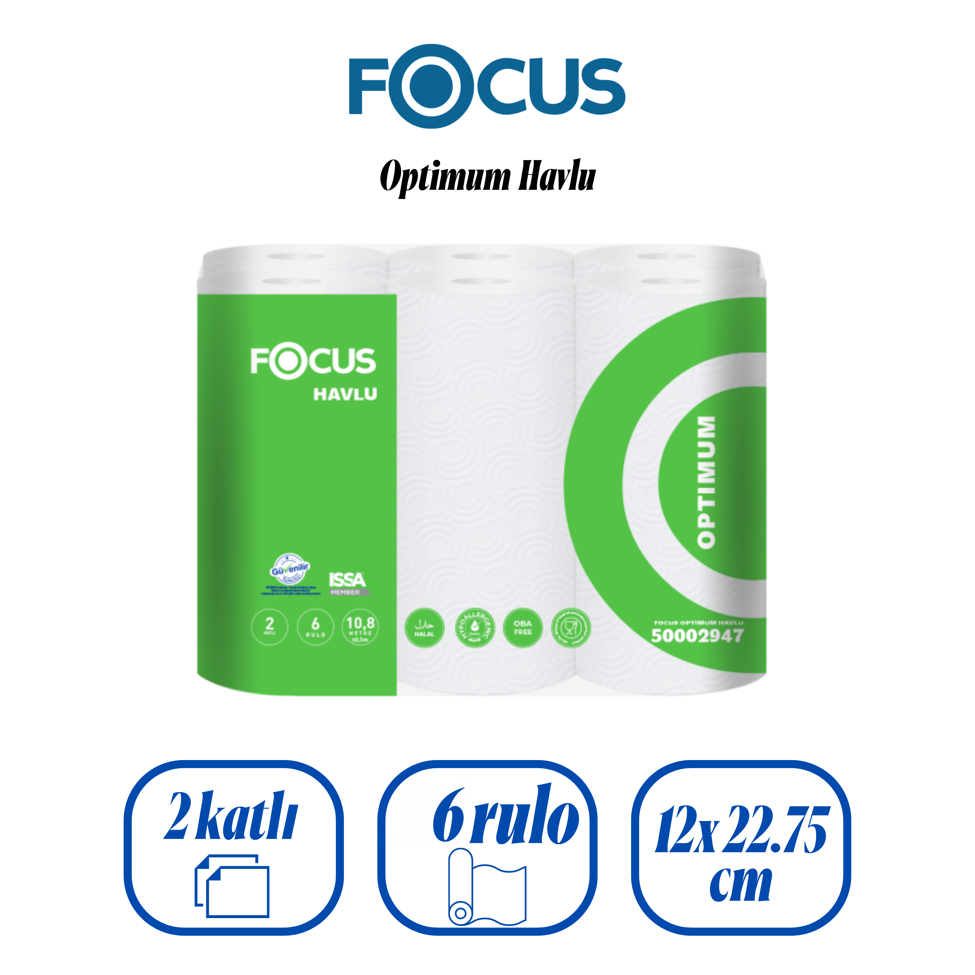 Focus Optimum Rulo Havlu 6 Rulo