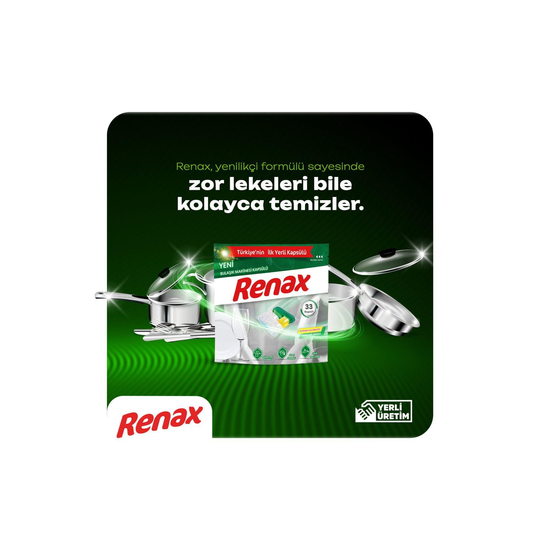 RENAX Bulaşık Makinesi Kapsülü Hepsi Bir Arada 44 Lü x 5 Paket
