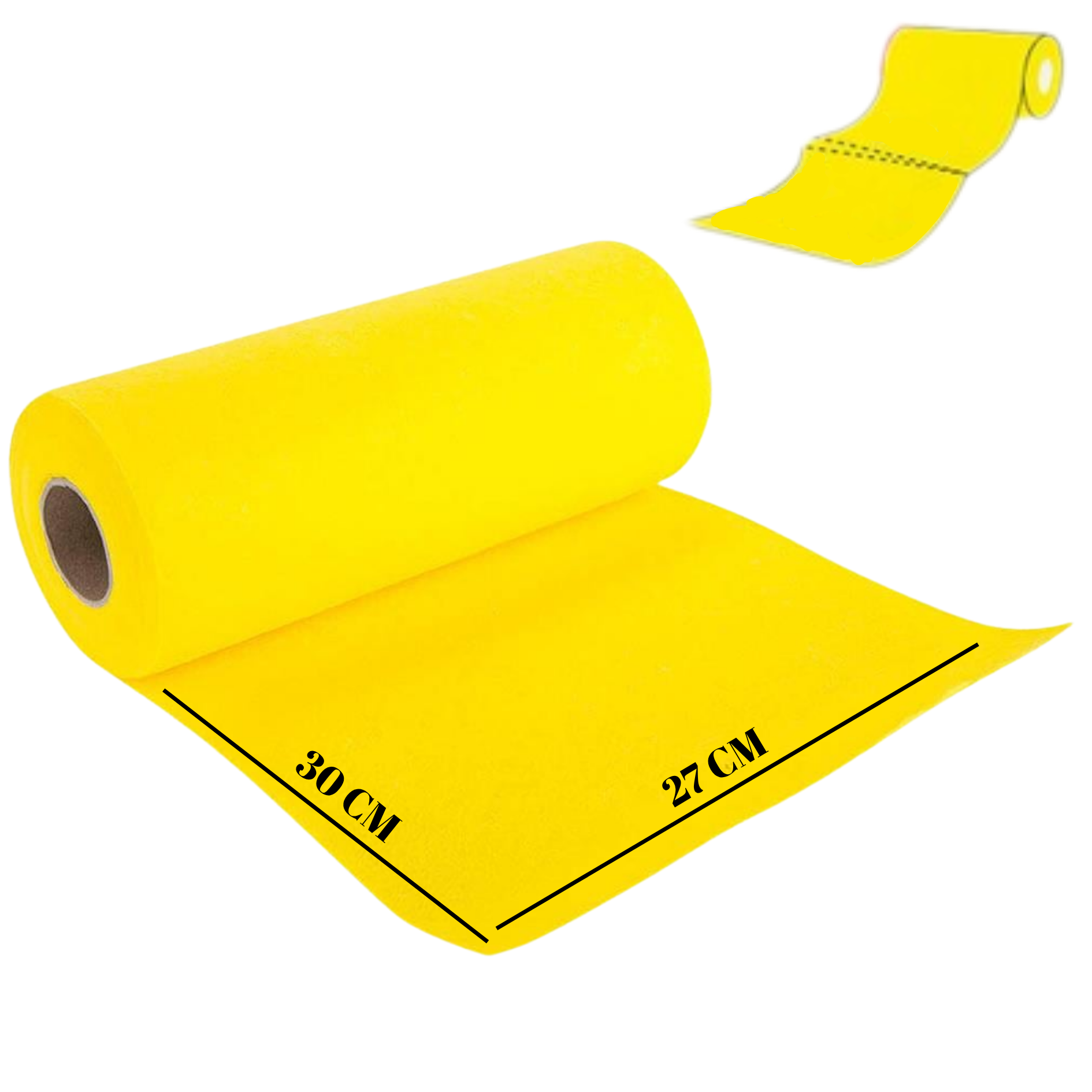 Softtex Rulo Temizlik Bezi 27x30 Cm 15 Kesimli - Sarı - 5'li