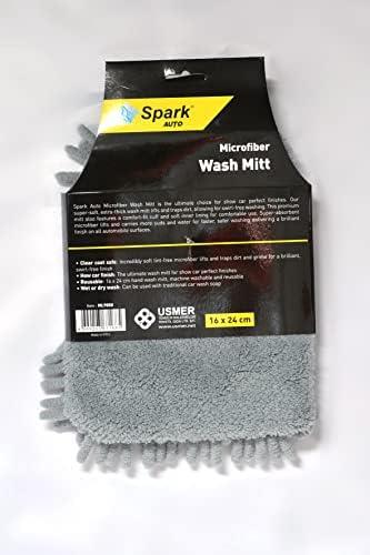 Spark ML7050 Mikrofiber Şönil Oto Temizlik ve Kurulama Eldiveni 16x24 cm