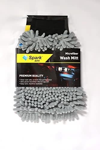 Spark ML7050 Mikrofiber Şönil Oto Temizlik ve Kurulama Eldiveni 16x24 cm