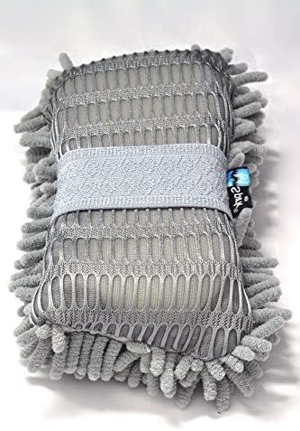 Spark MS7040 Mikrofiber Şönil Oto Temizlik & Yıkama ve Kurulama Süngeri 8x23 cm
