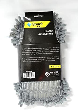 Spark MS7040 Mikrofiber Şönil Oto Temizlik & Yıkama ve Kurulama Süngeri 8x23 cm