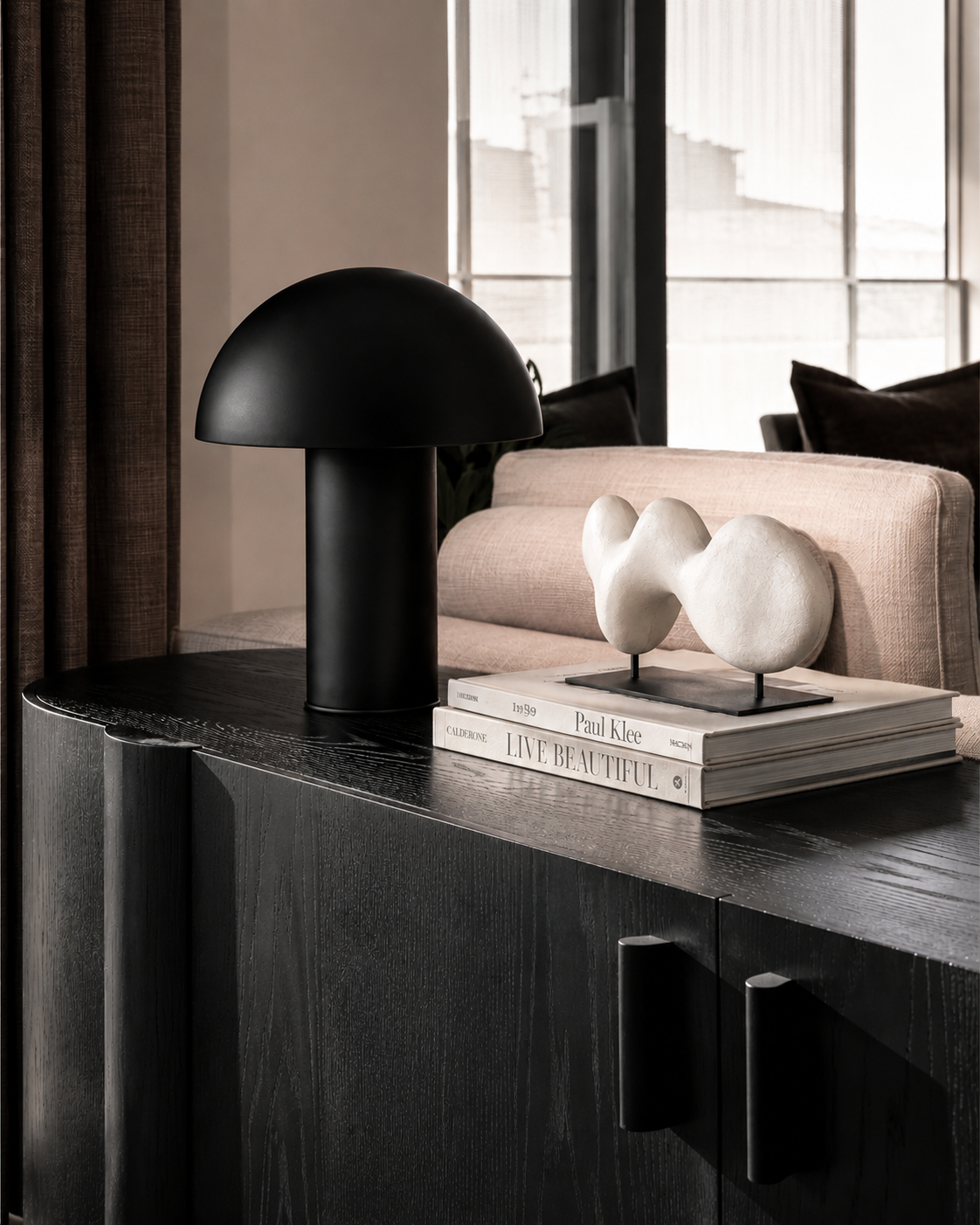 Black Mushroom Lamp