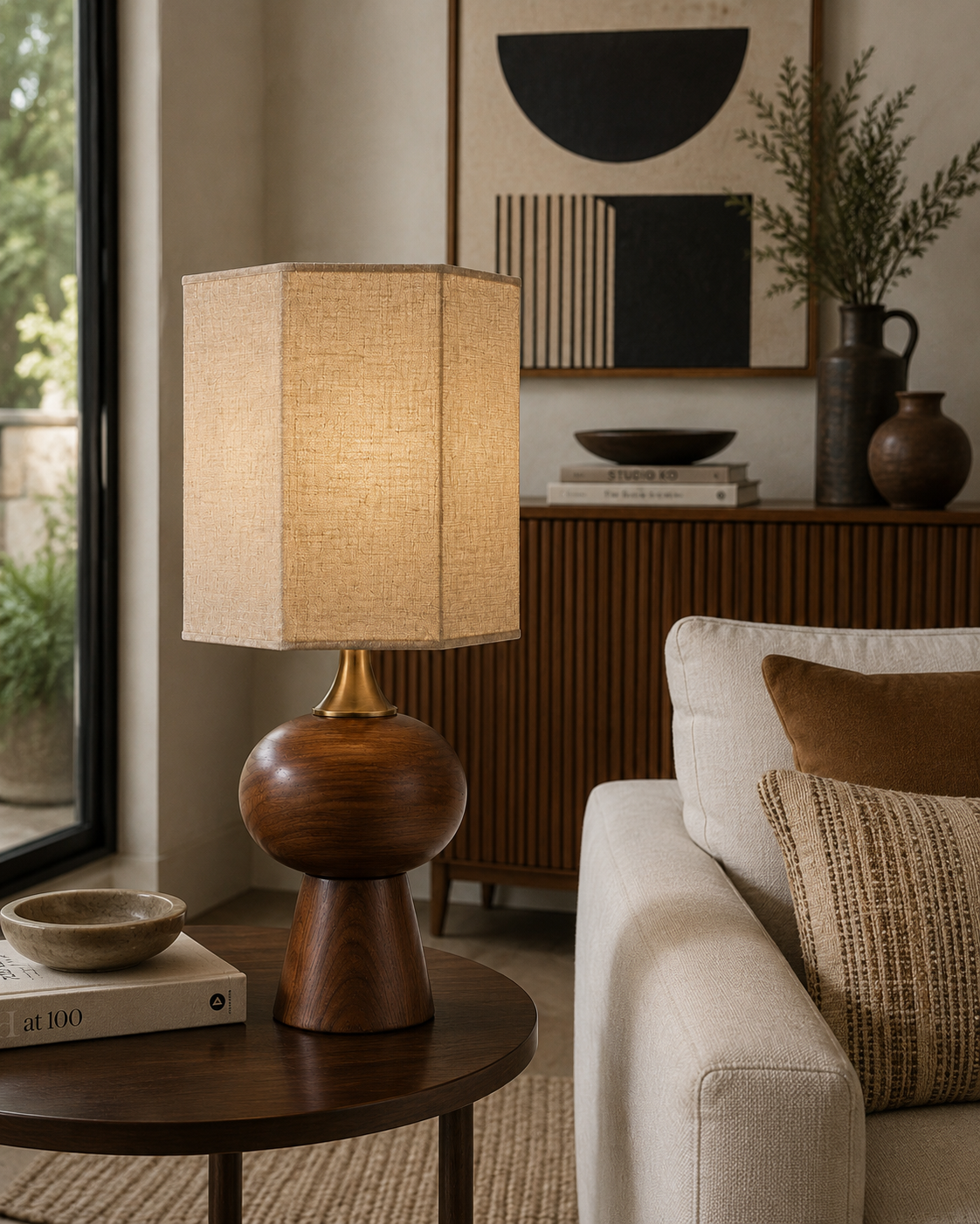 Ceviz Japandi Lamp
