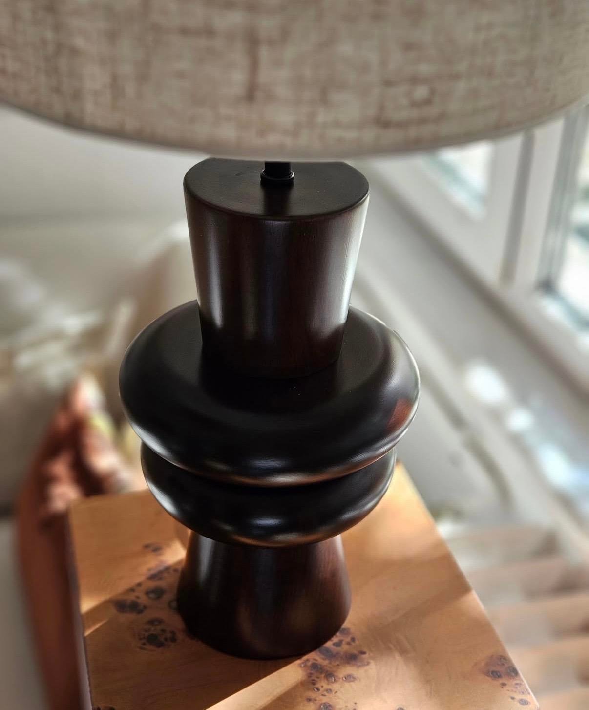 Cowdy Ceviz Ahşap Abajur