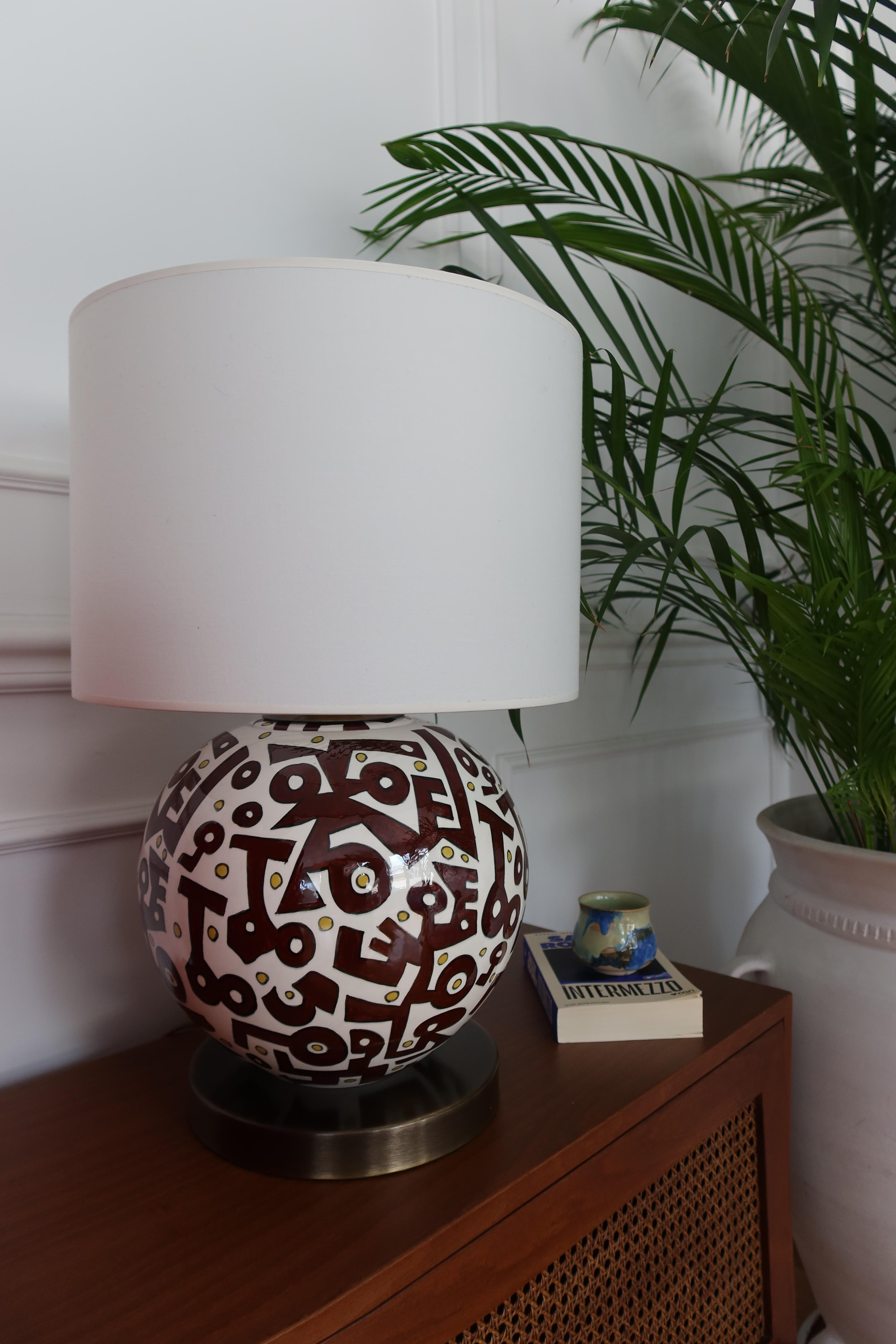 Diane El Yapımı Seramik Abajur