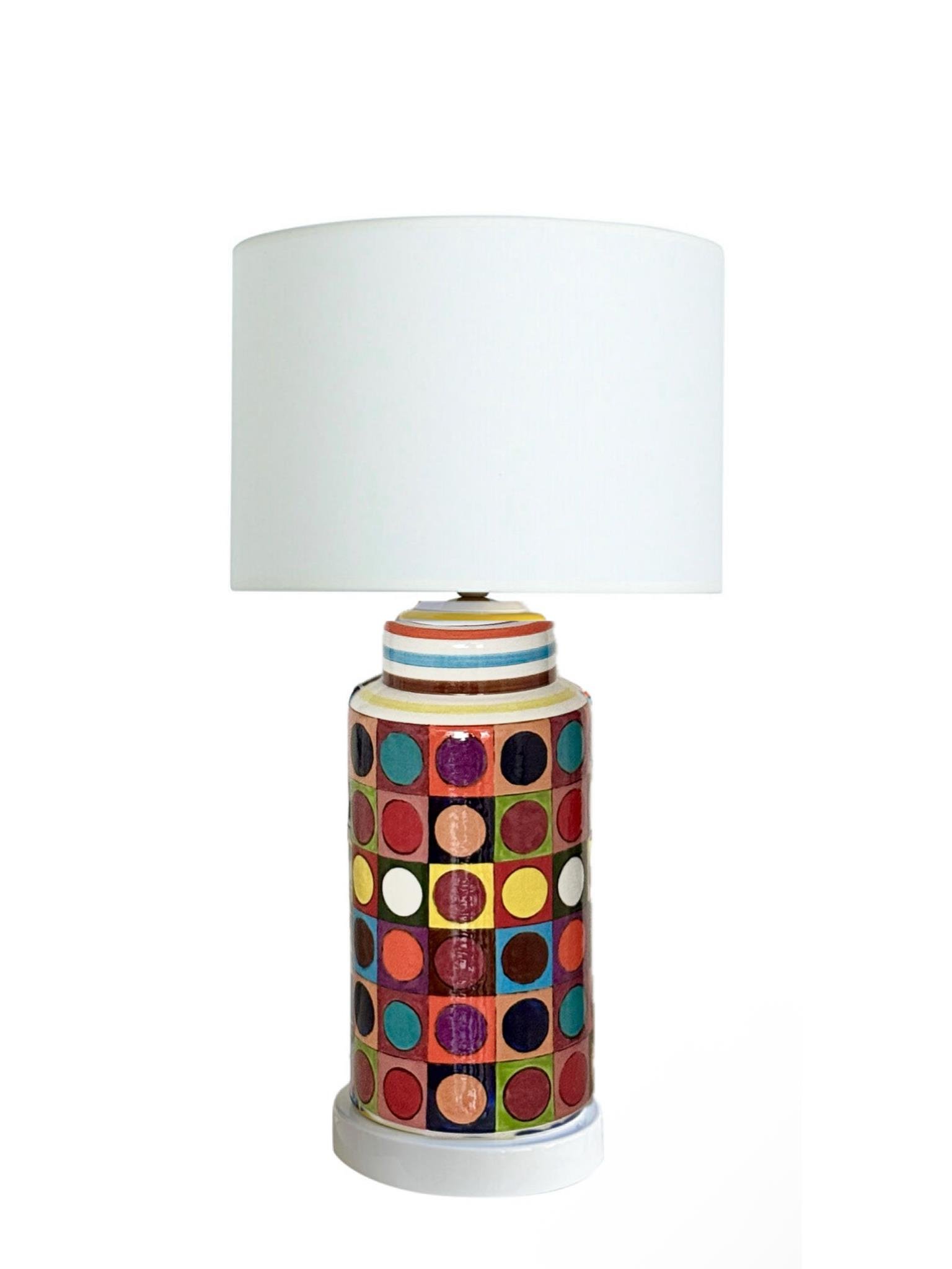 Dobovi El Yapımı Seramik Abajur