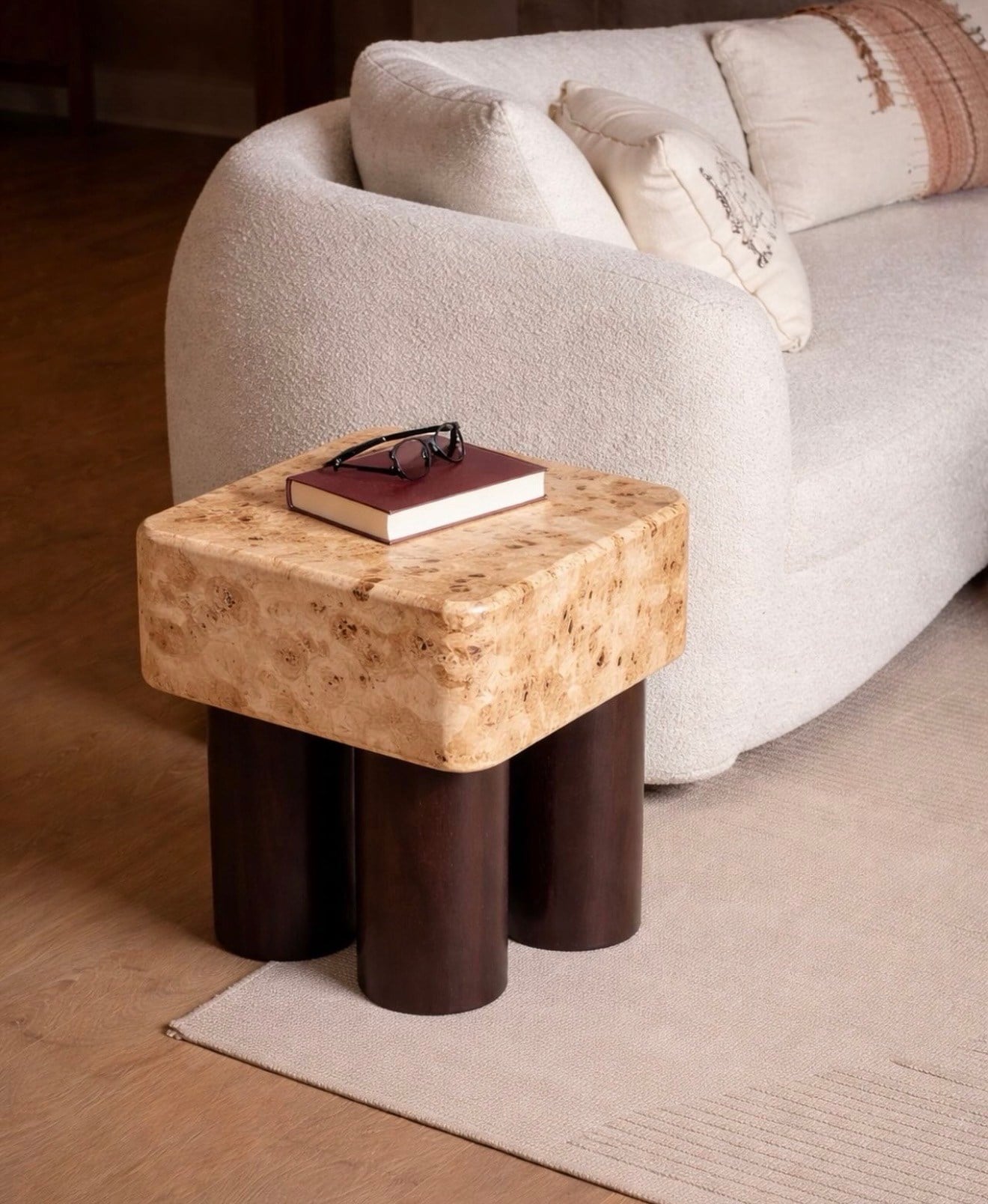 Mazel Turin Table Ahşap Yan Sehpa