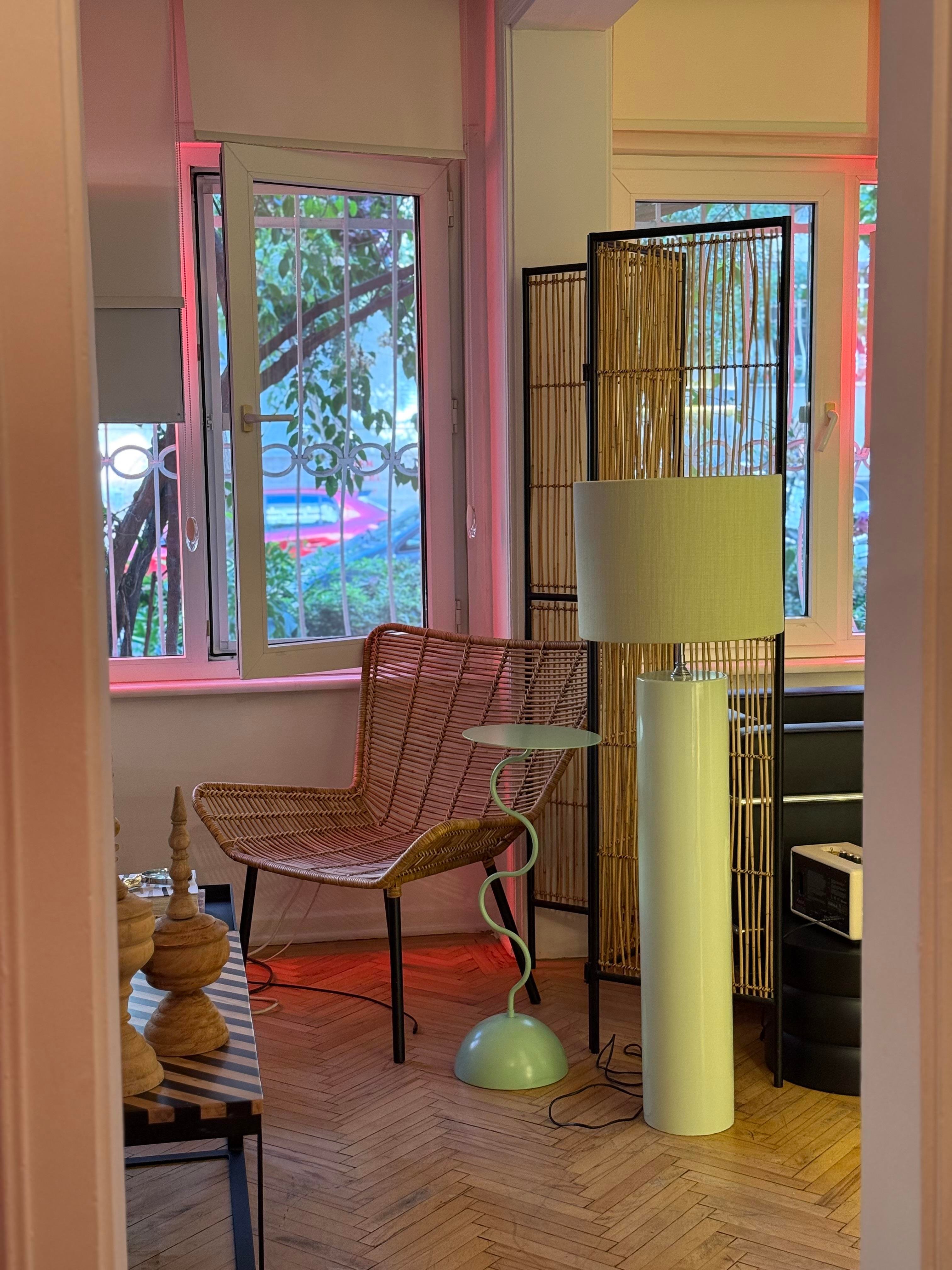 Natura Mint Ahşap Lambader