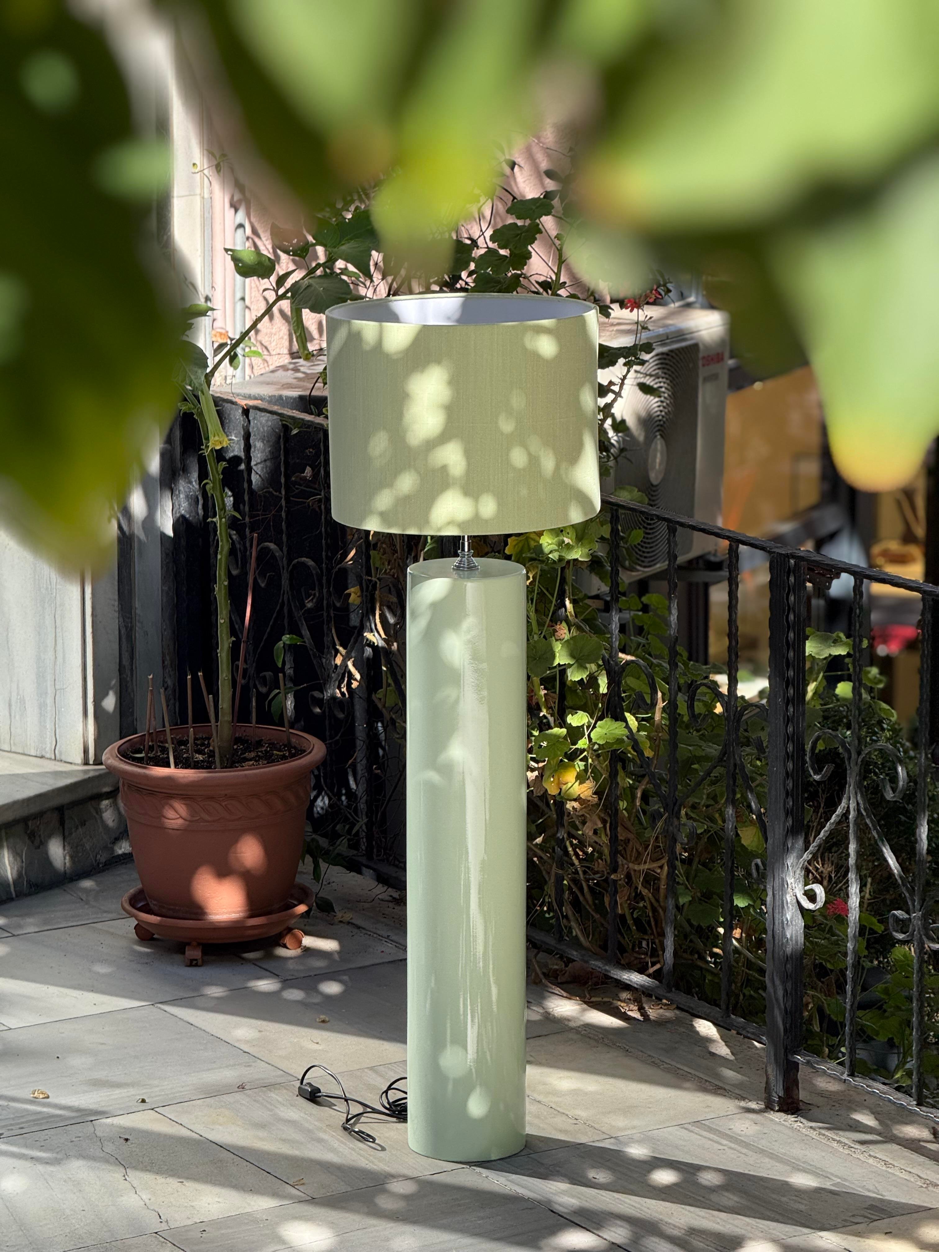 Natura Mint Ahşap Lambader