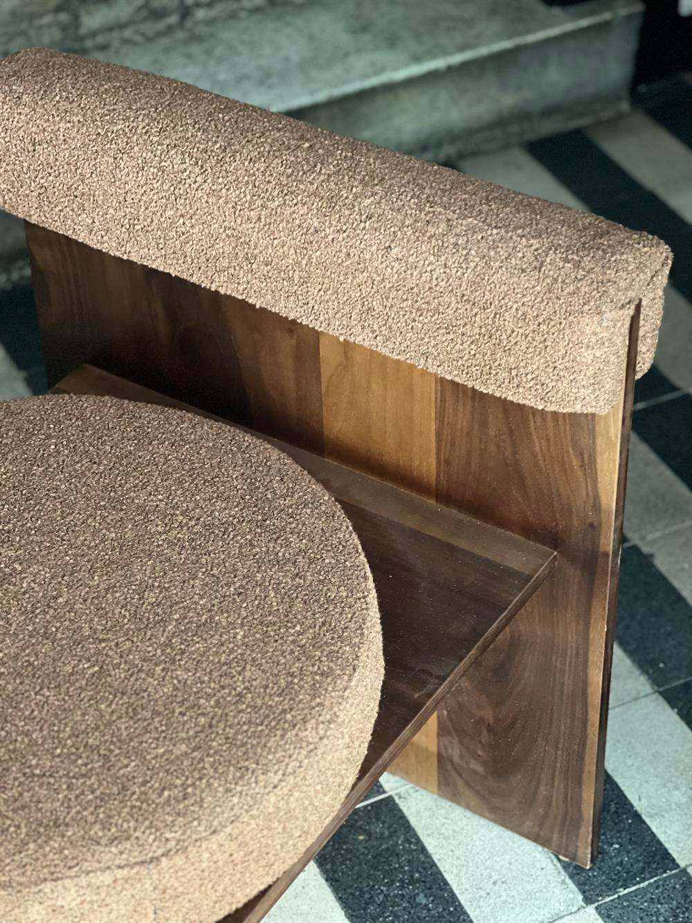 Nicolo Chair Kahverengi Teddy Berjer 