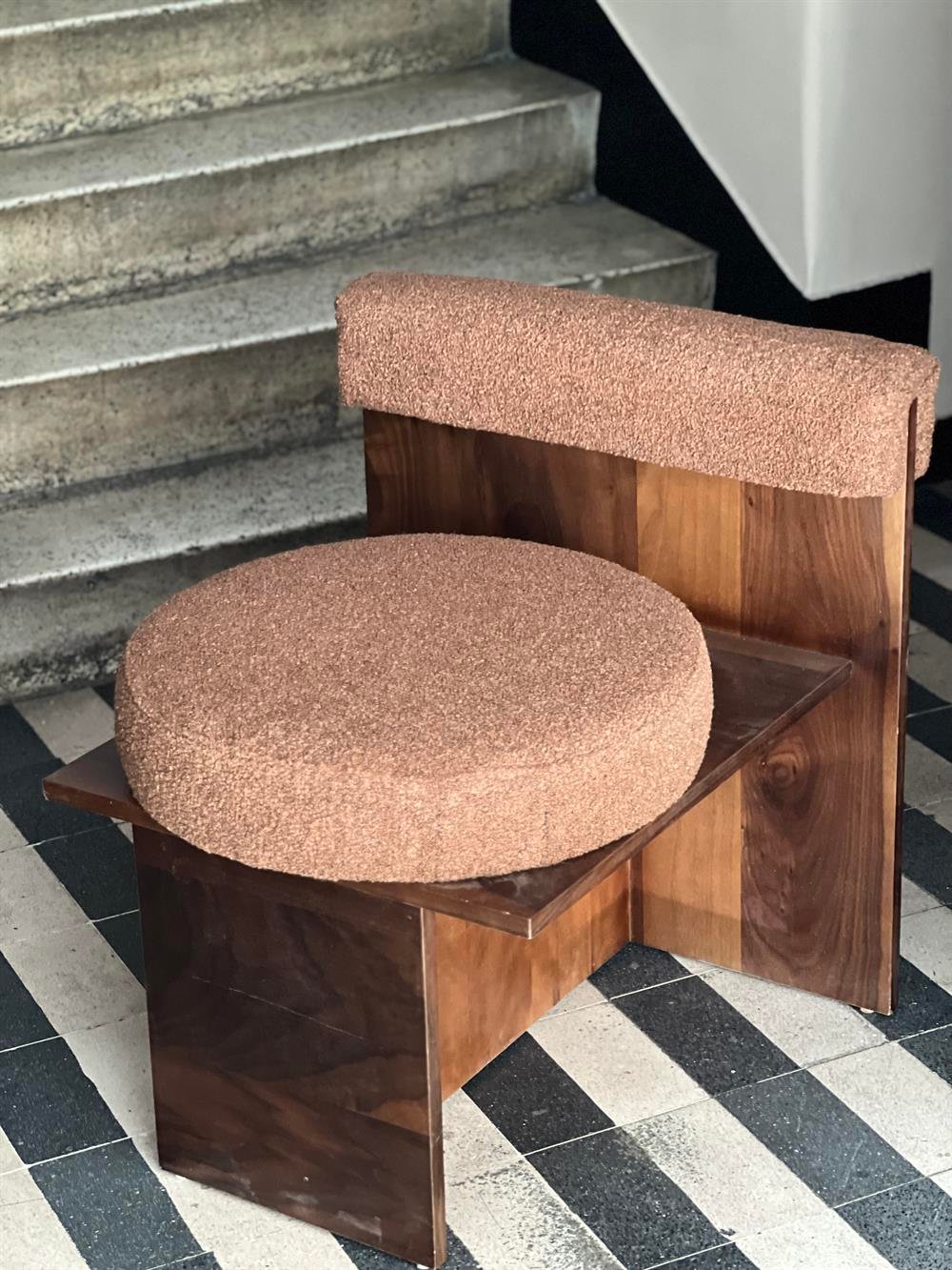 Nicolo Chair Kahverengi Teddy Berjer 