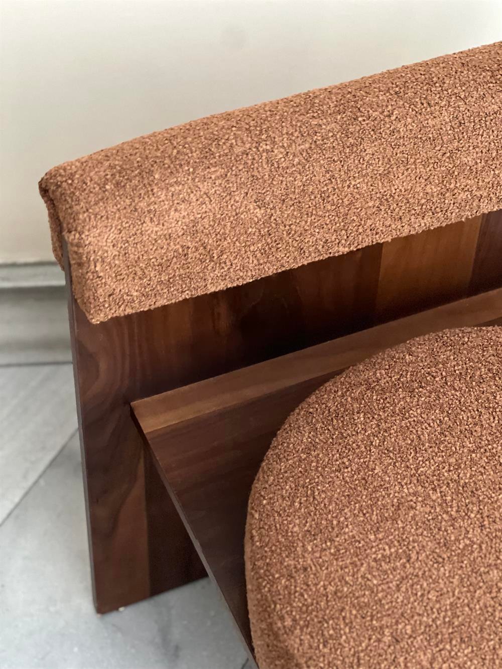 Nicolo Chair Kahverengi Teddy Berjer 