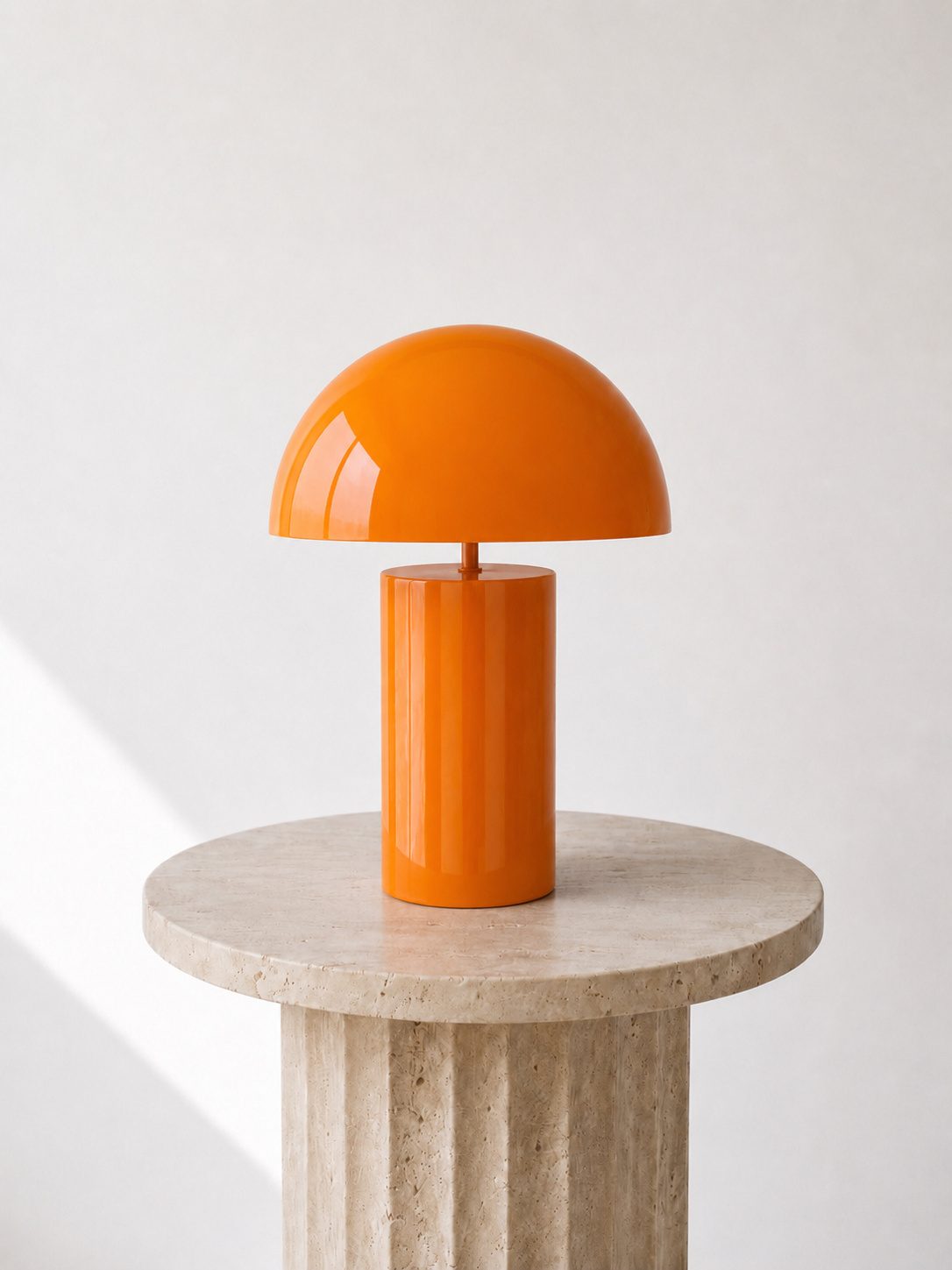 Orange Mushroom Lamp