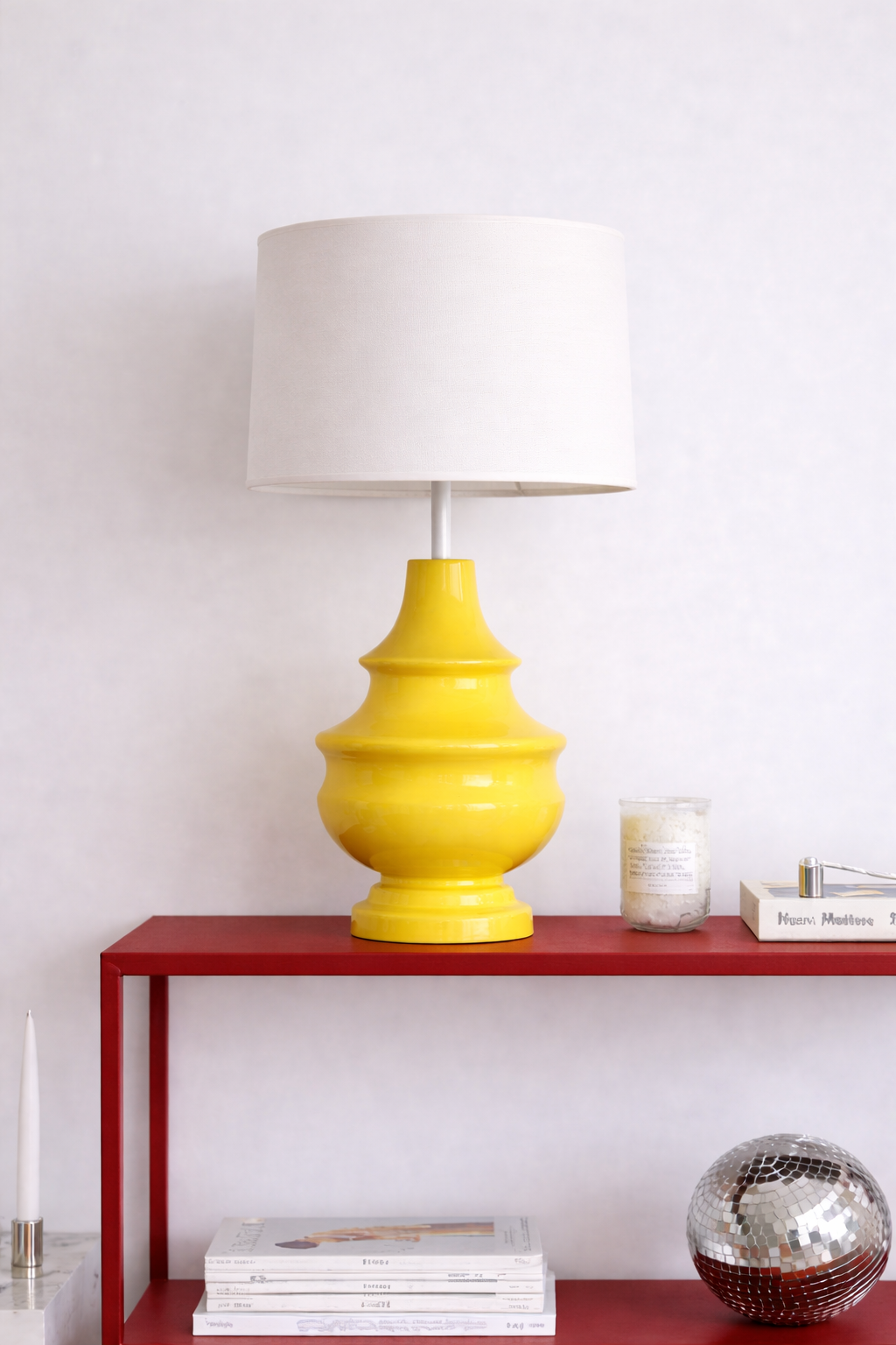 Sarı Ahşap Lescott Lamp