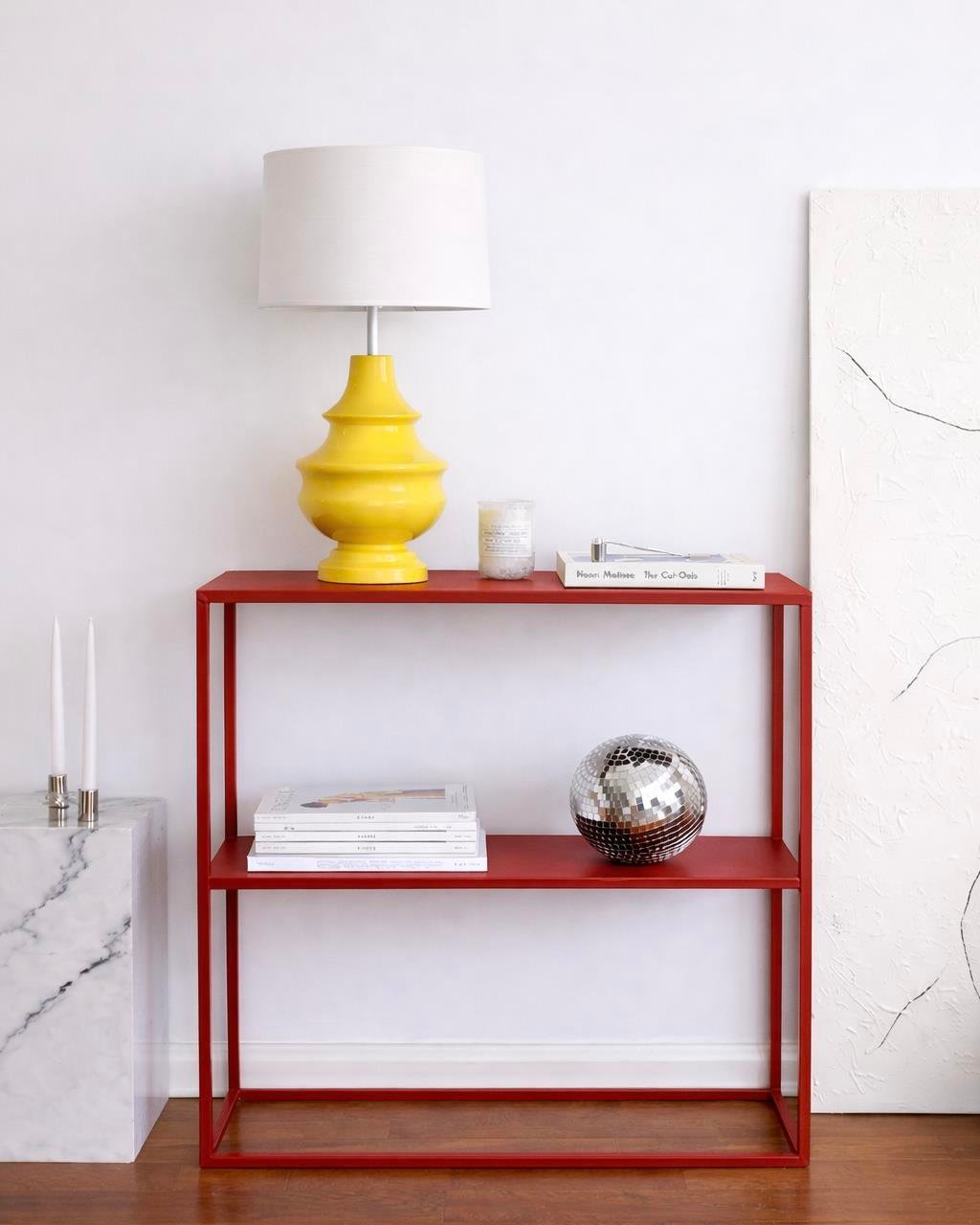 Sarı Ahşap Lescott Lamp