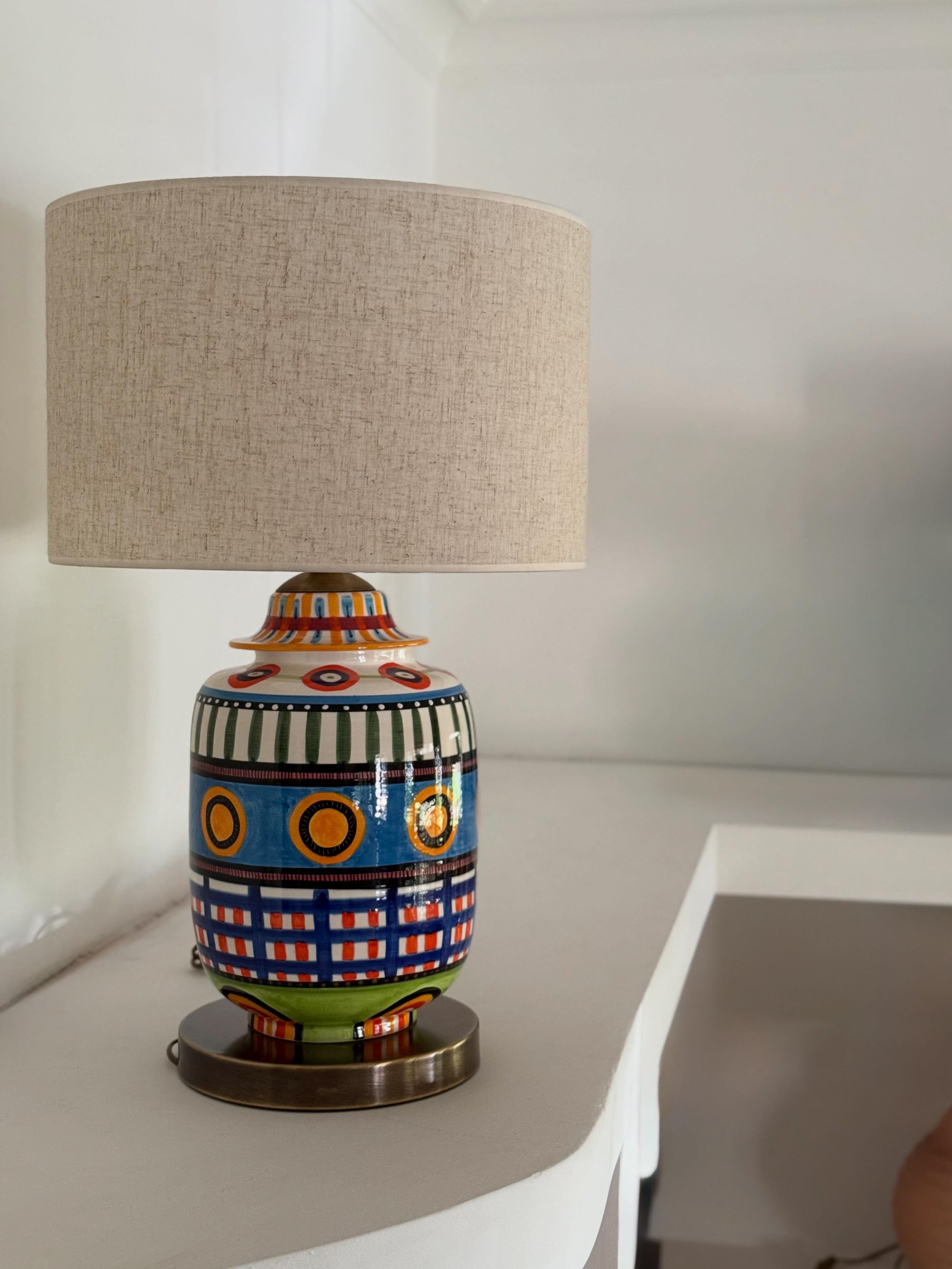 Scala el yapımı seramik abajur