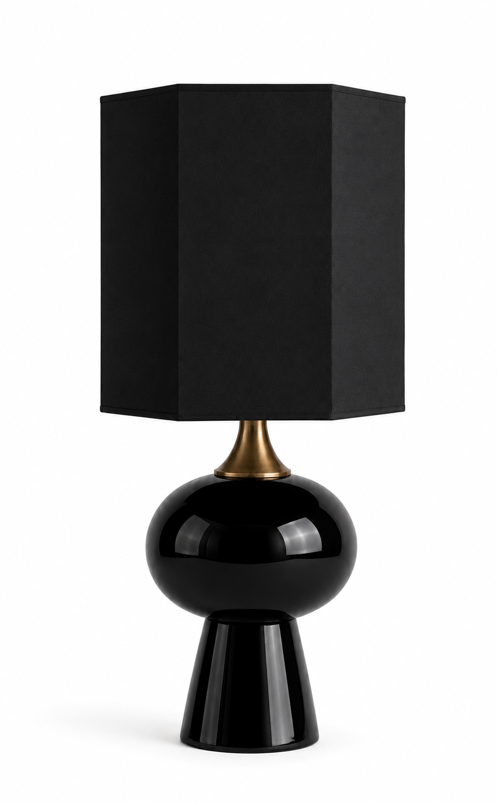 Siyah Japandi Lamp