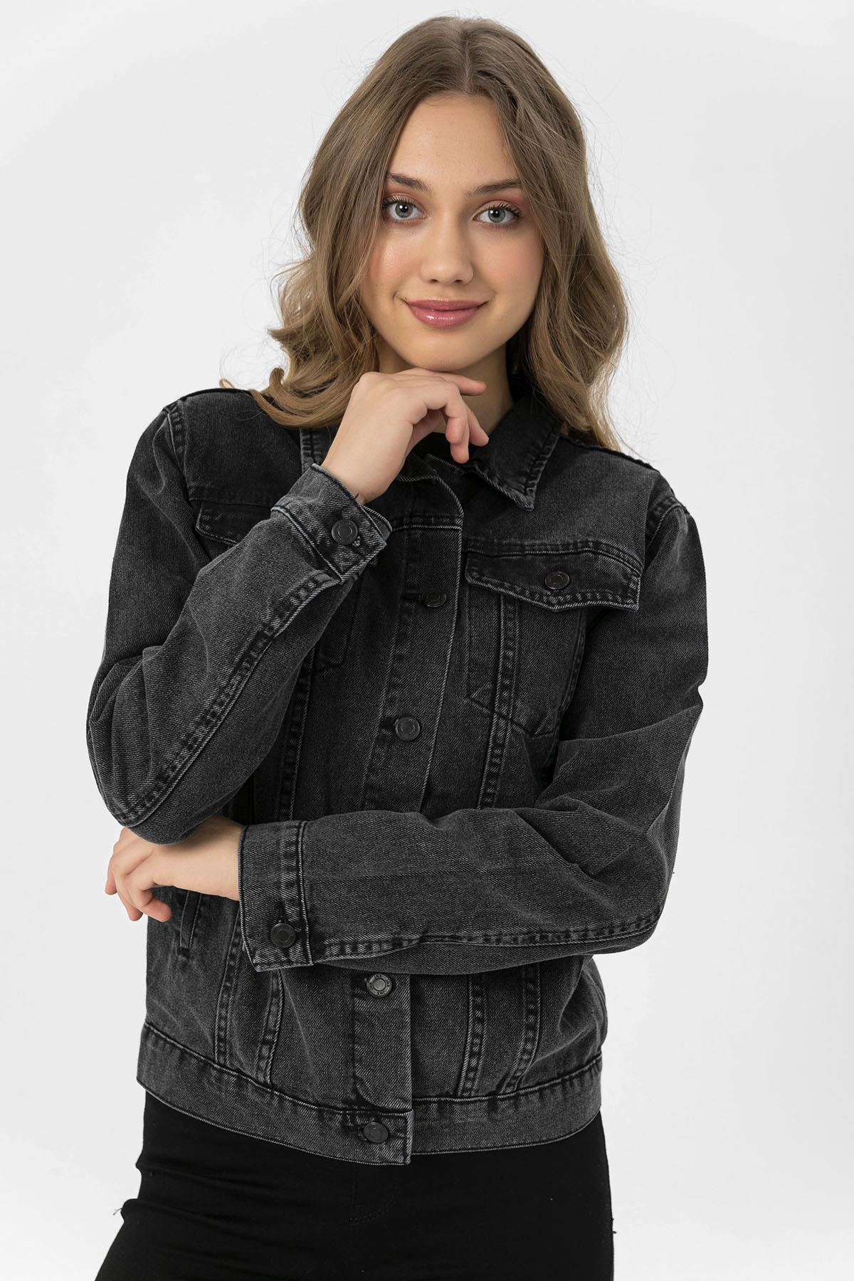 Kadın Boyfriend Denim Ceket