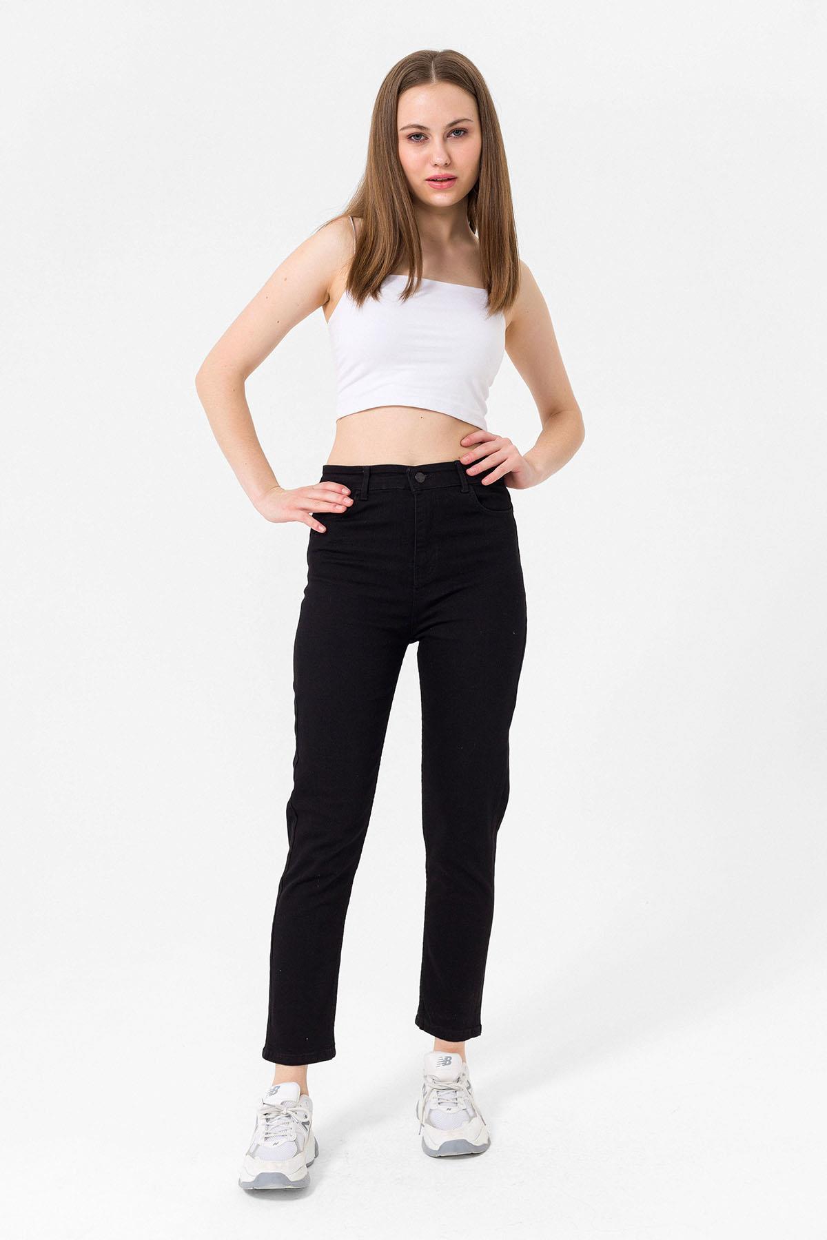 Kadın Boyfriend Mom Jean Kot Pantolon