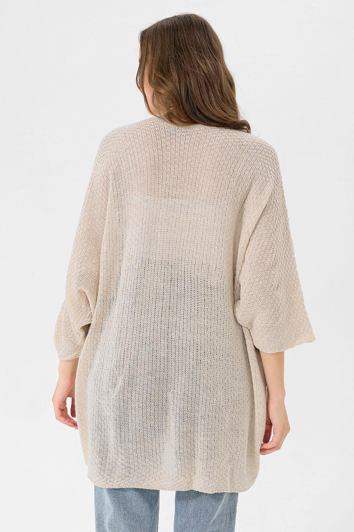 Kadın Önü Açık Oversize Hırka 235075 -