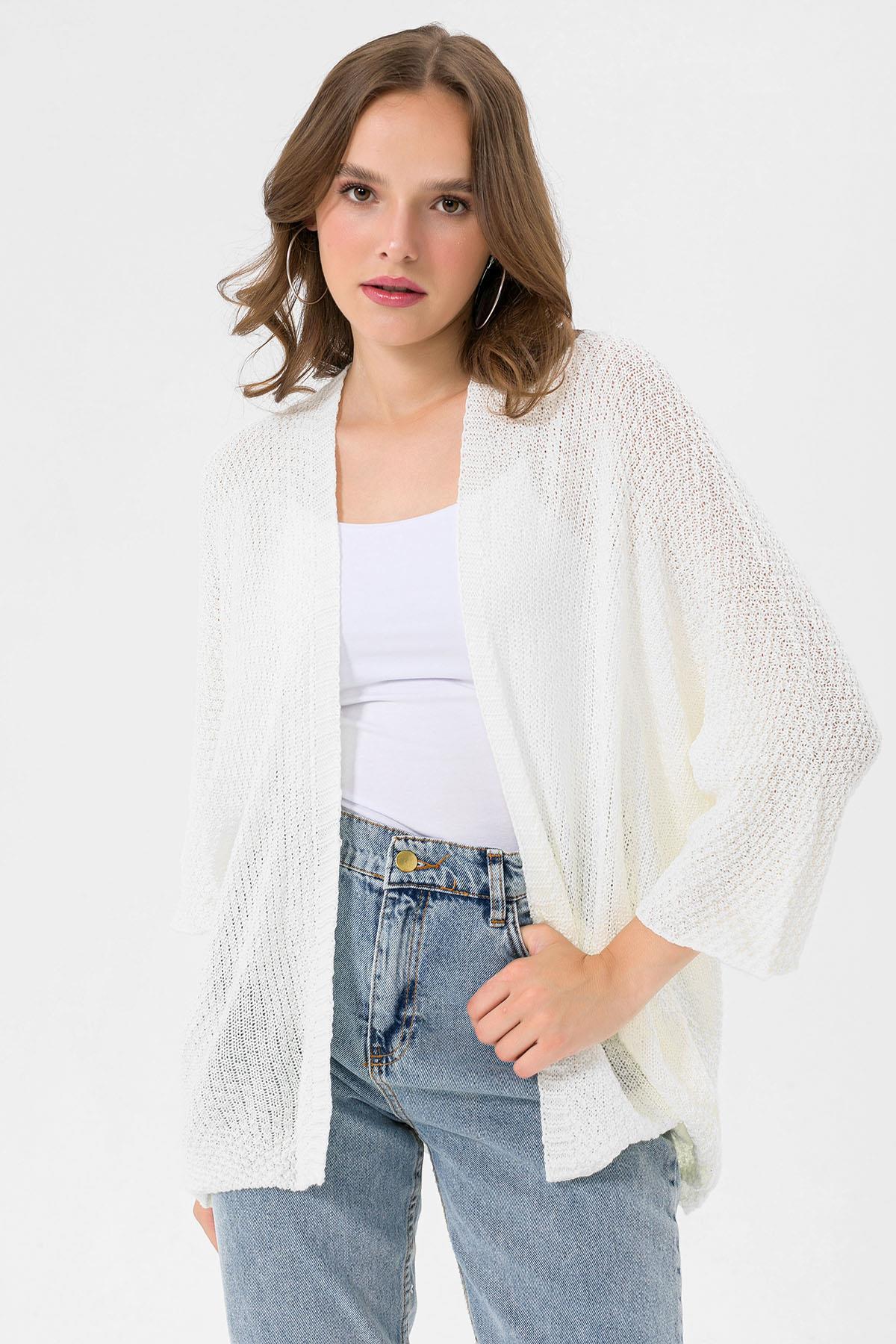 Kadın Önü Açık Oversize Hırka 235075 -