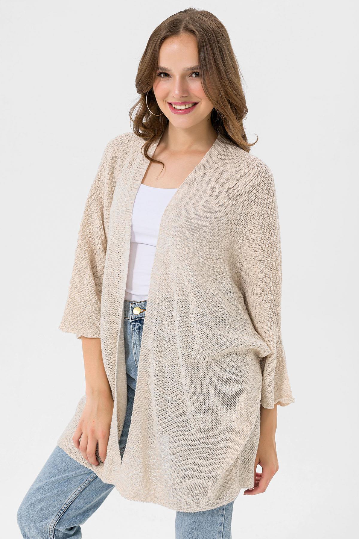 Kadın Önü Açık Oversize Hırka 235075 -
