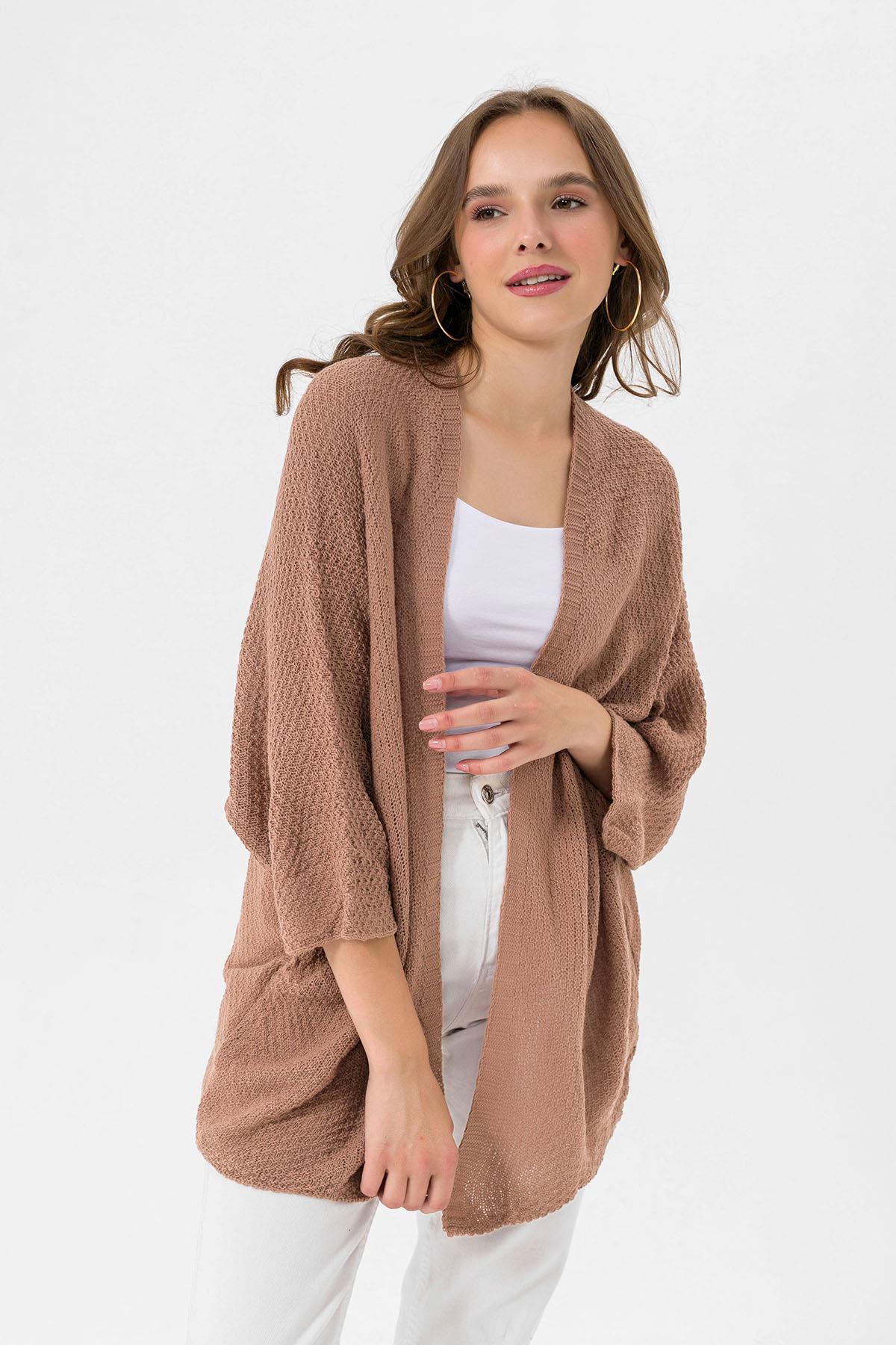Kadın Önü Açık Oversize Hırka 235075 -