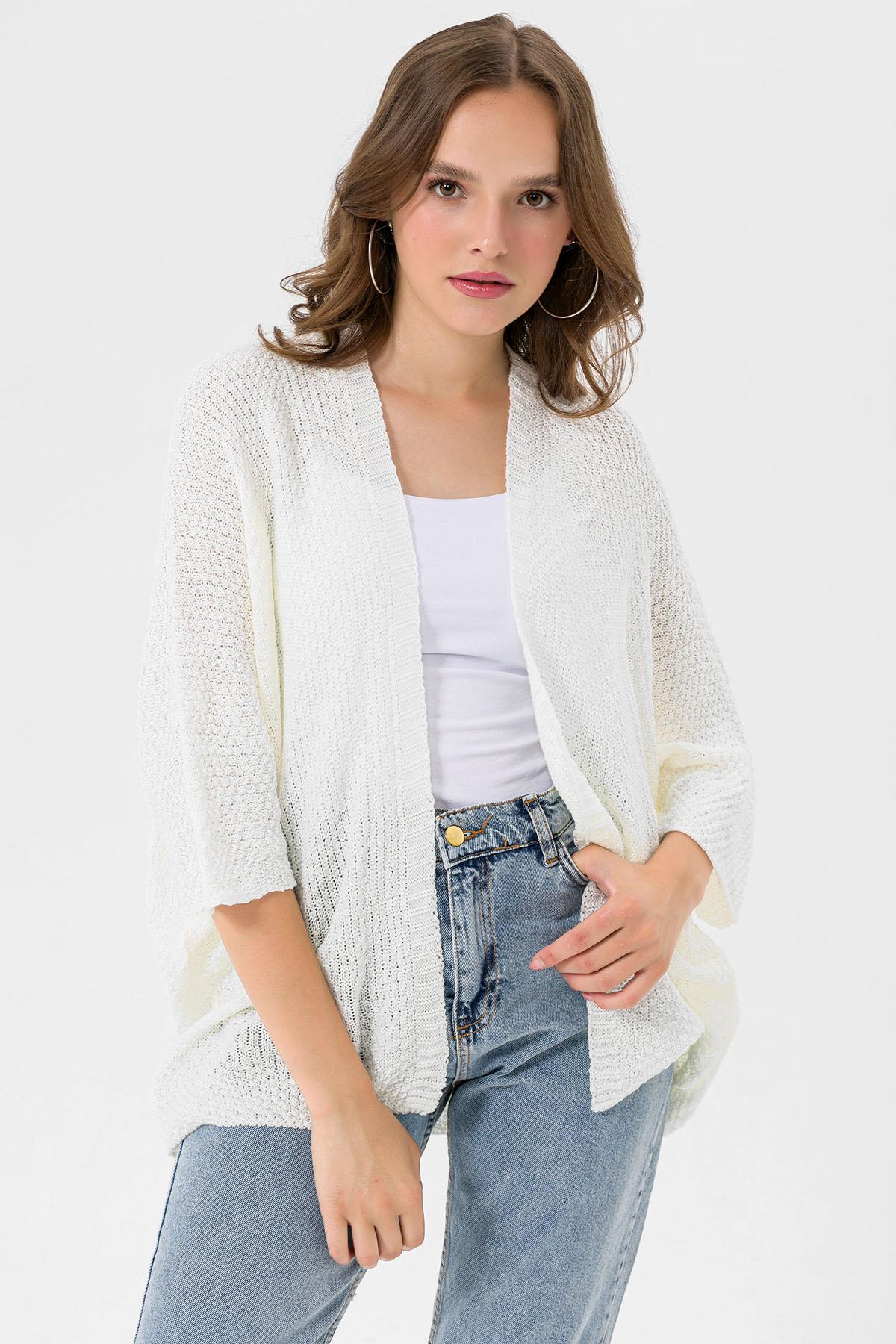 Kadın Önü Açık Oversize Hırka 235075 -