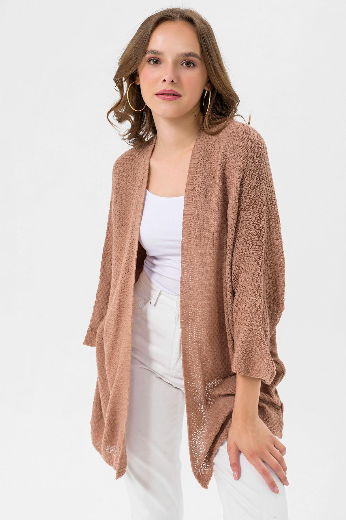 Kadın Önü Açık Oversize Hırka 235075 -