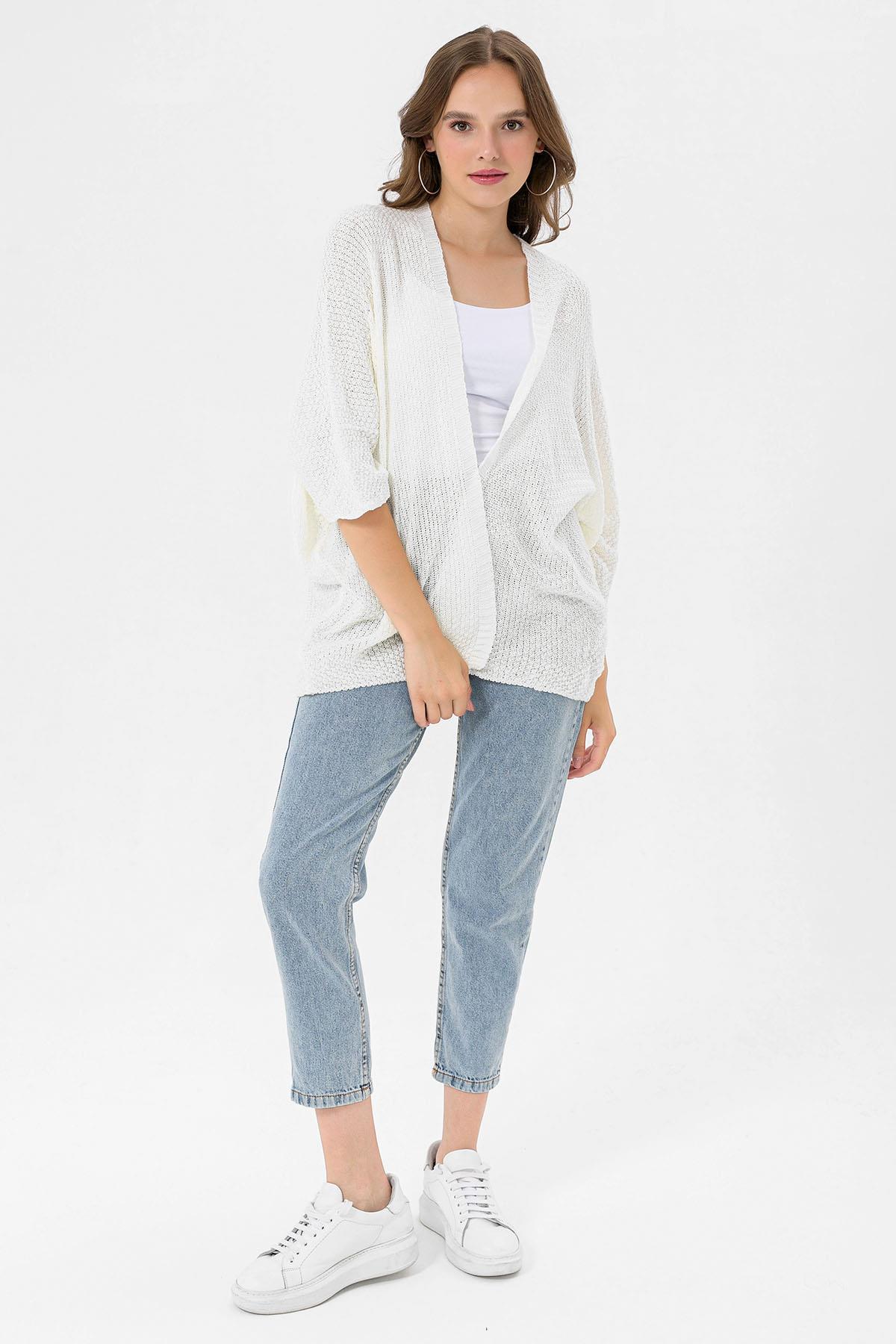 Kadın Önü Açık Oversize Hırka 235075 -