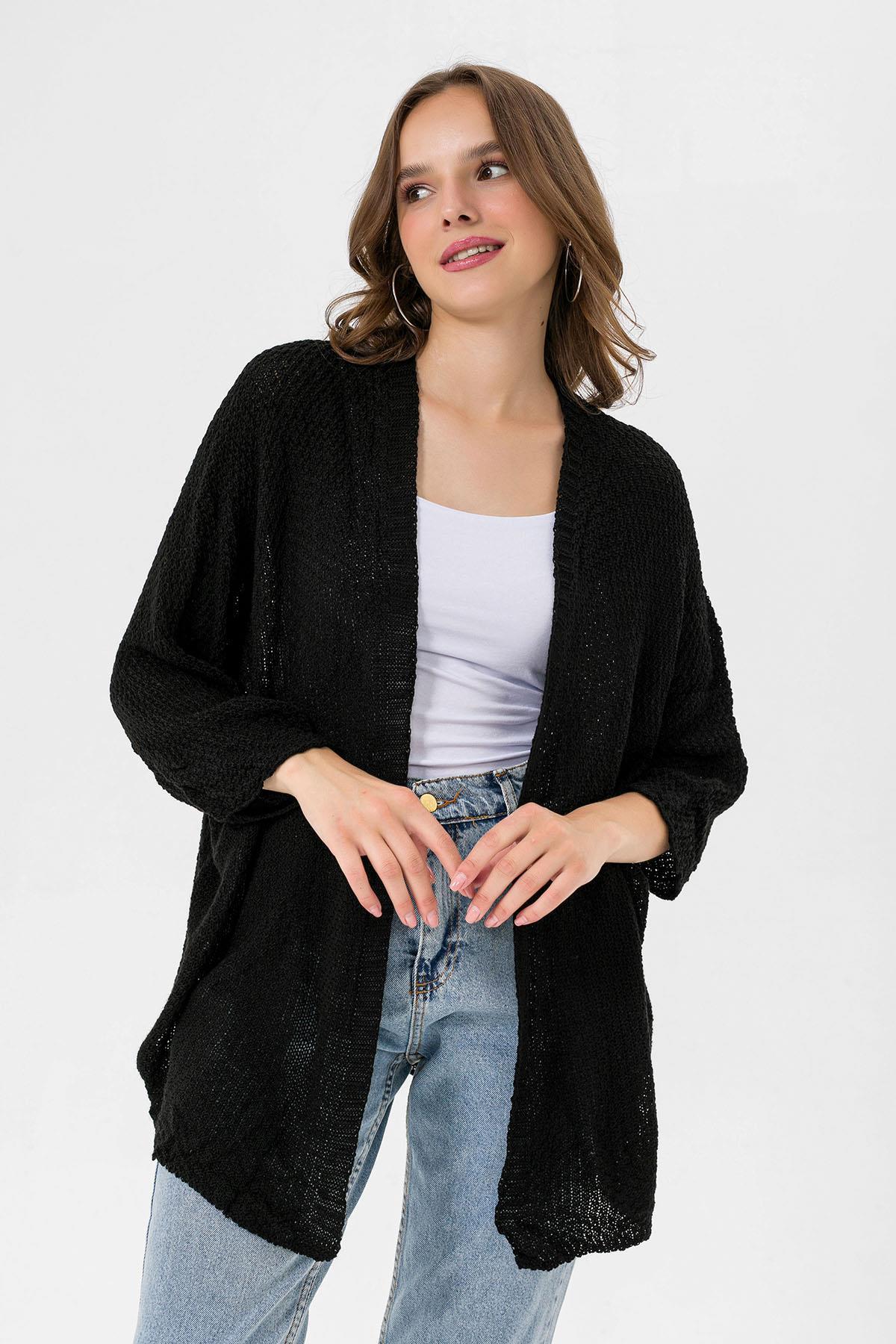 Kadın Önü Açık Oversize Hırka 235075 -