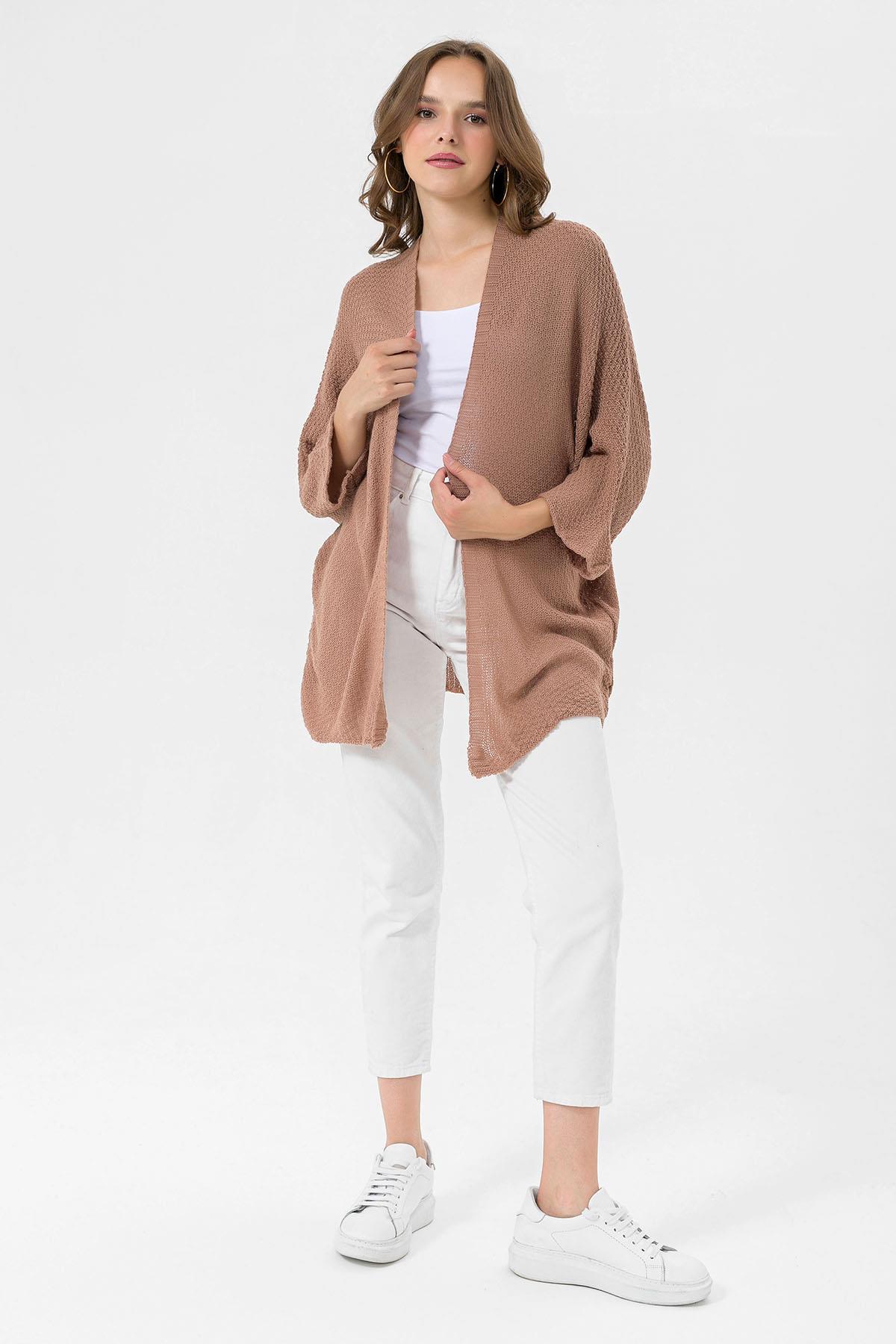 Kadın Önü Açık Oversize Hırka 235075 -