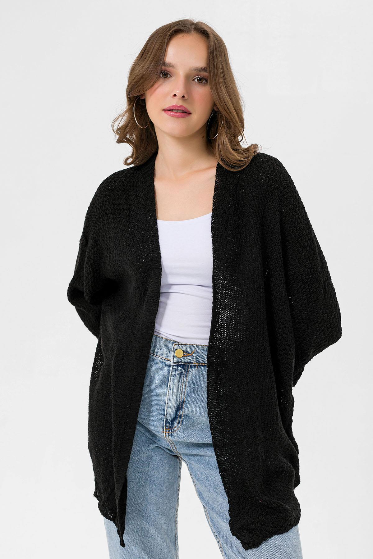 Kadın Önü Açık Oversize Hırka 235075 -