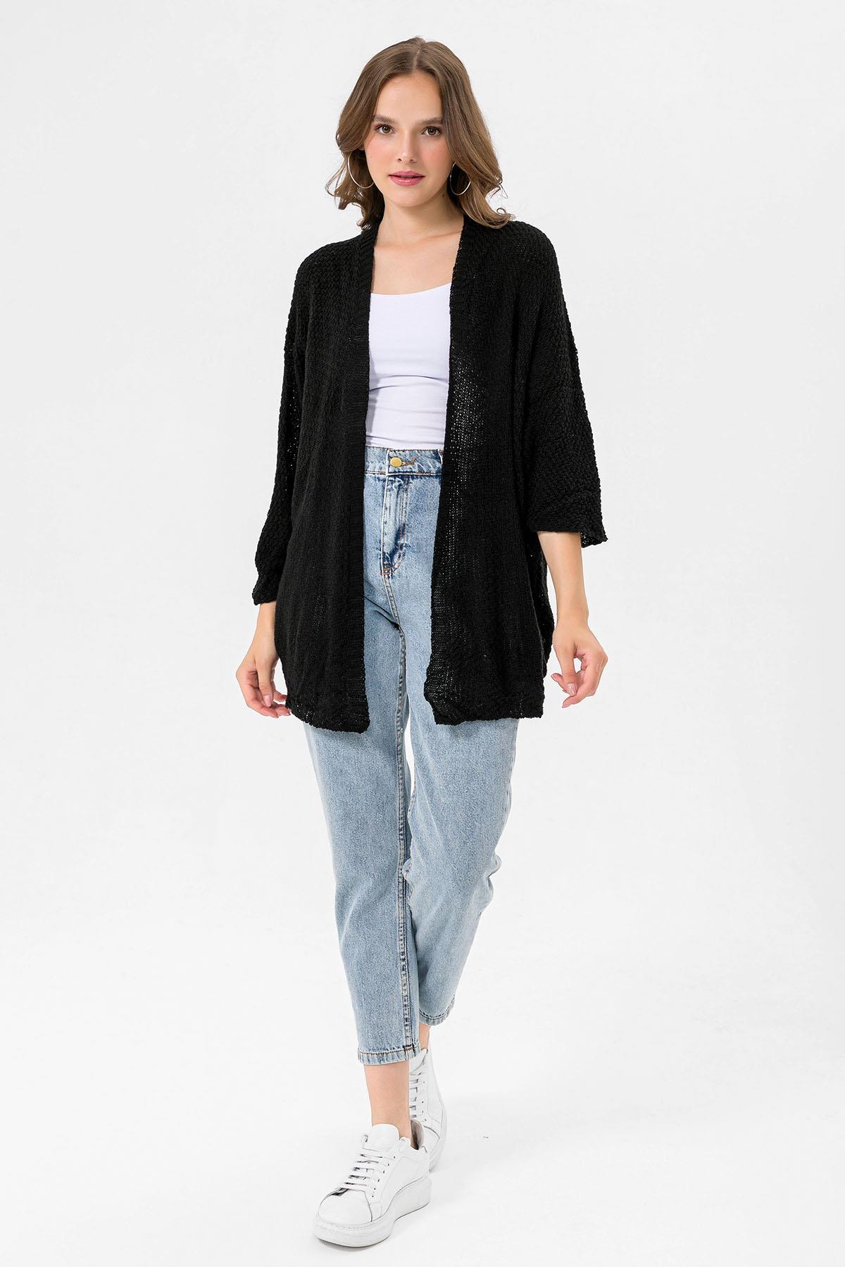 Kadın Önü Açık Oversize Hırka 235075 -