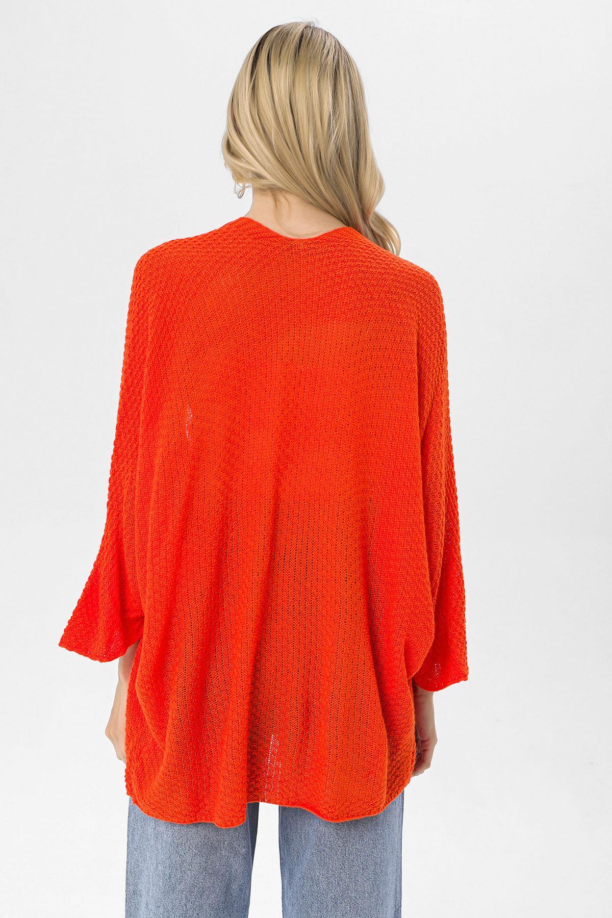 Kadın Önü Açık Oversize Hırka