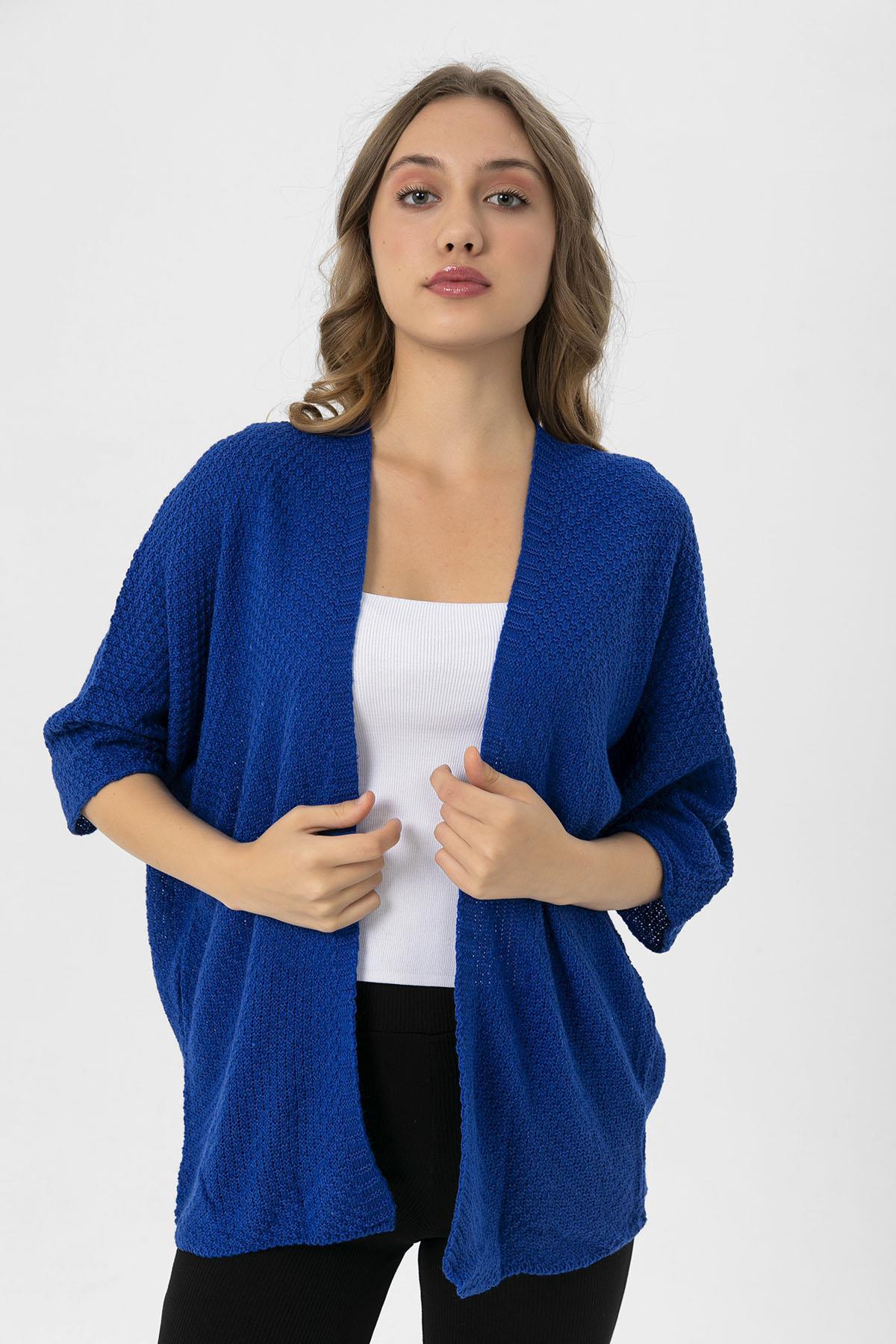 Kadın Önü Açık Oversize Hırka
