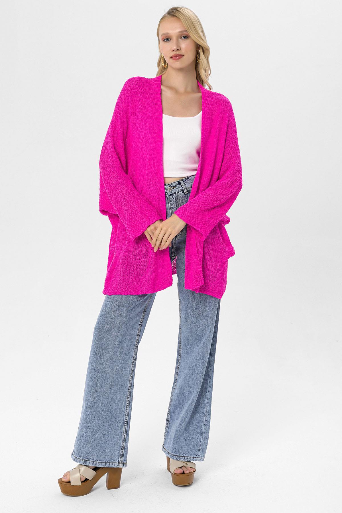 Kadın Önü Açık Oversize Hırka