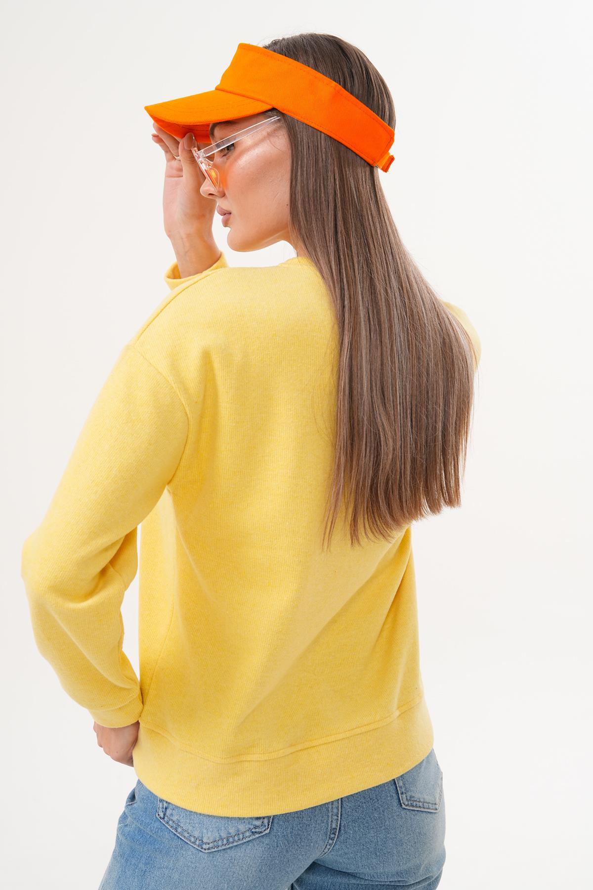 Kadın Ördek Nakışlı Selanik Örme Sweatshirt 255077 -
