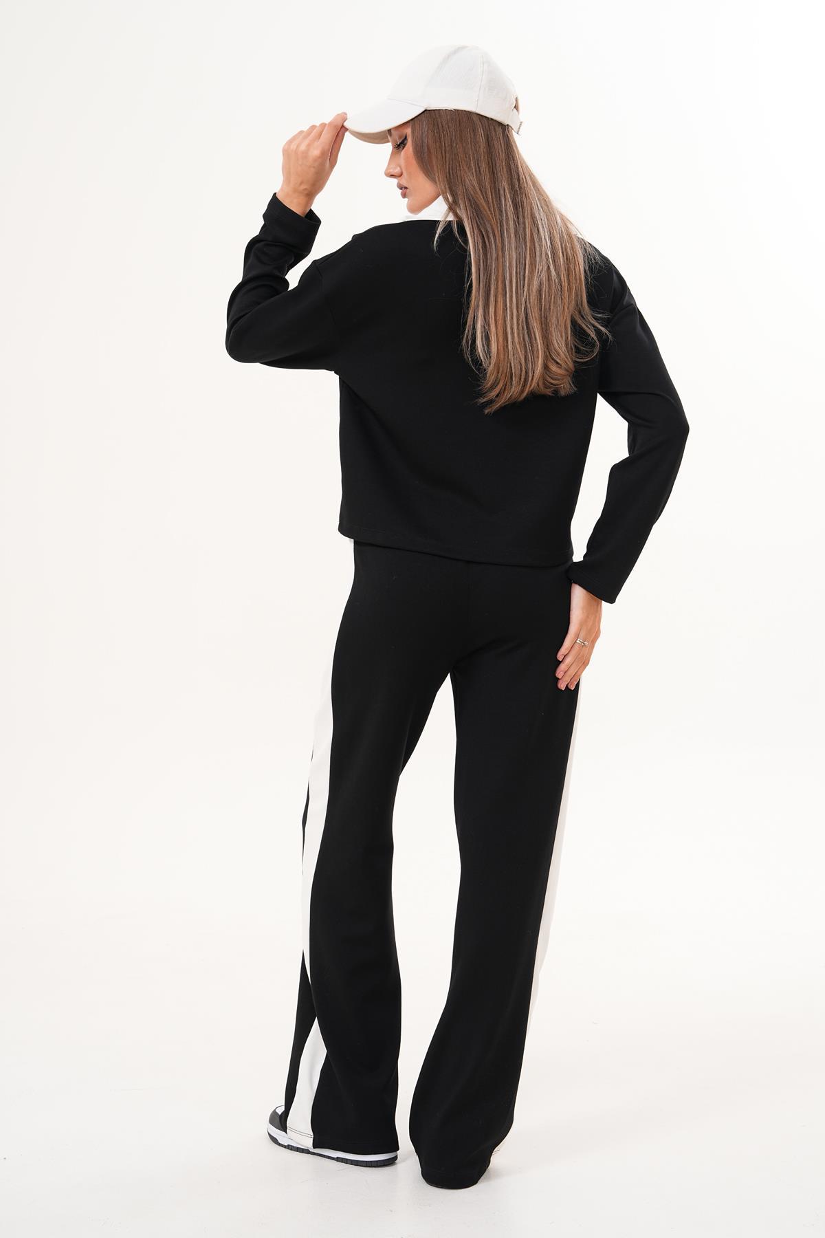 Kadın Pantolonlu Şerit Detaylı Takım 255359 -