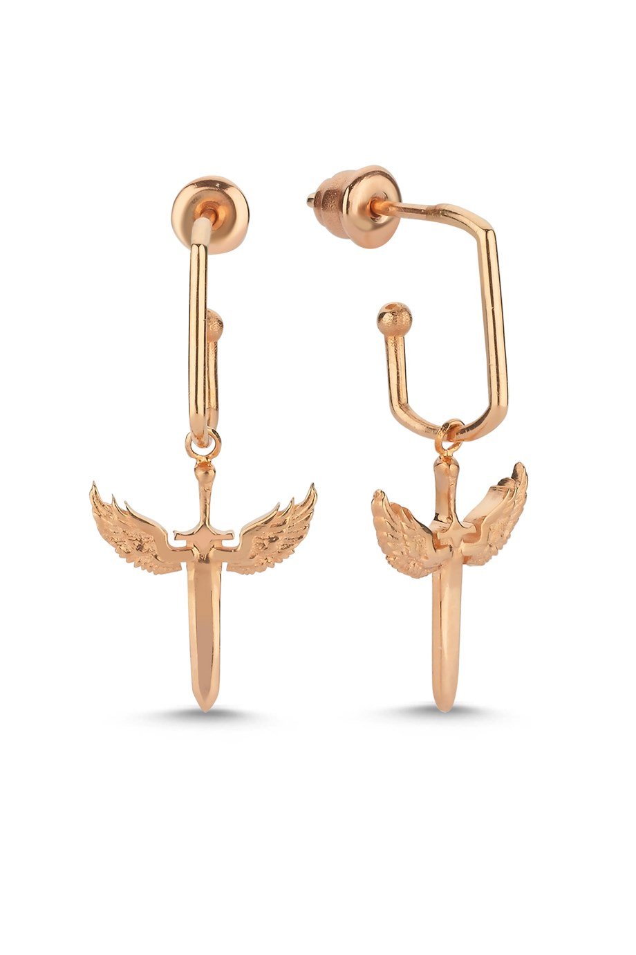 MİKAİL MELEĞİ KÖŞELİ HALKA KÜPE