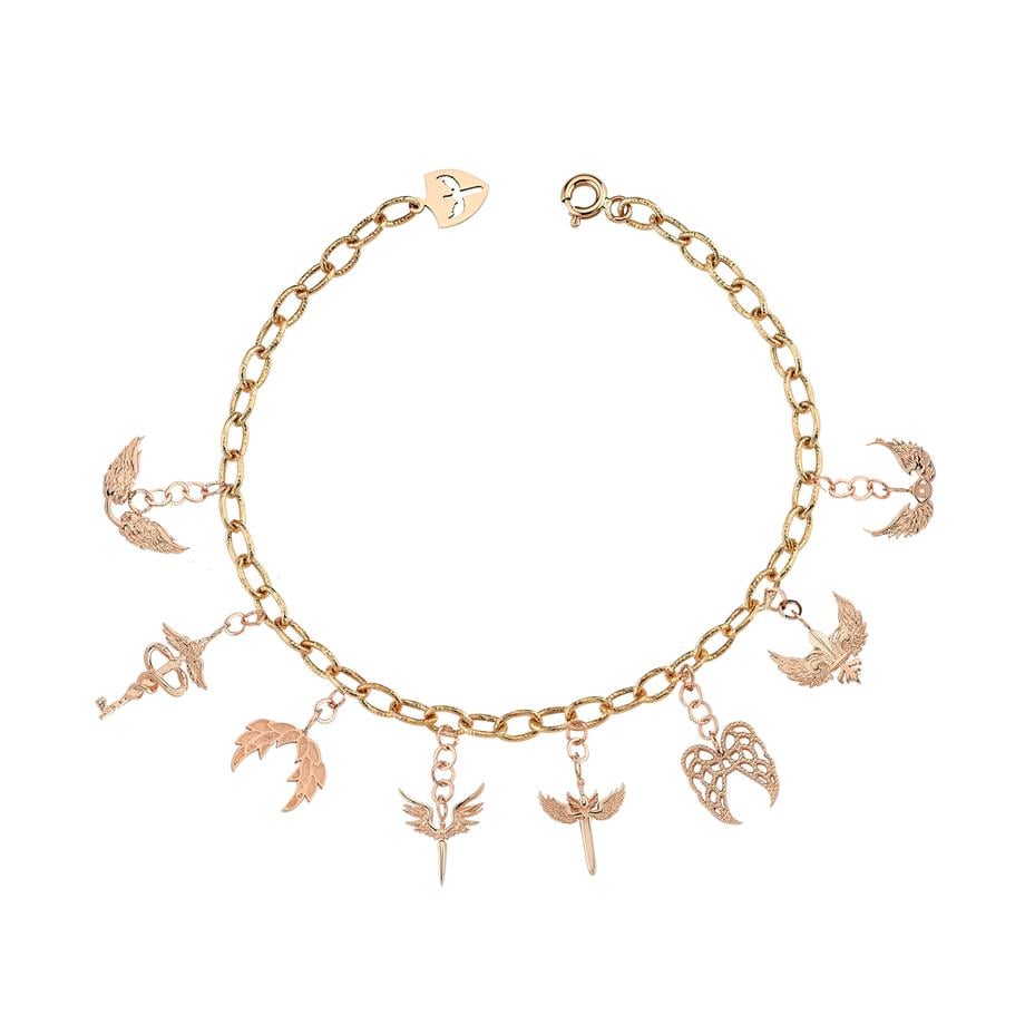 MULTI ANGEL CHARM BRACELET