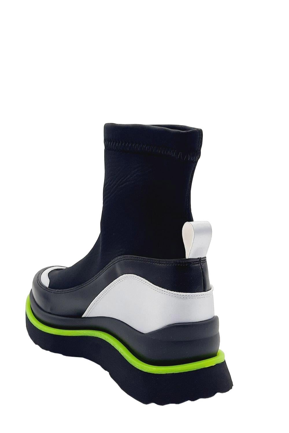 Siyah Dalgıç Kumaş Düz Tabanlı Dalgıç Kumas Kadın Bot