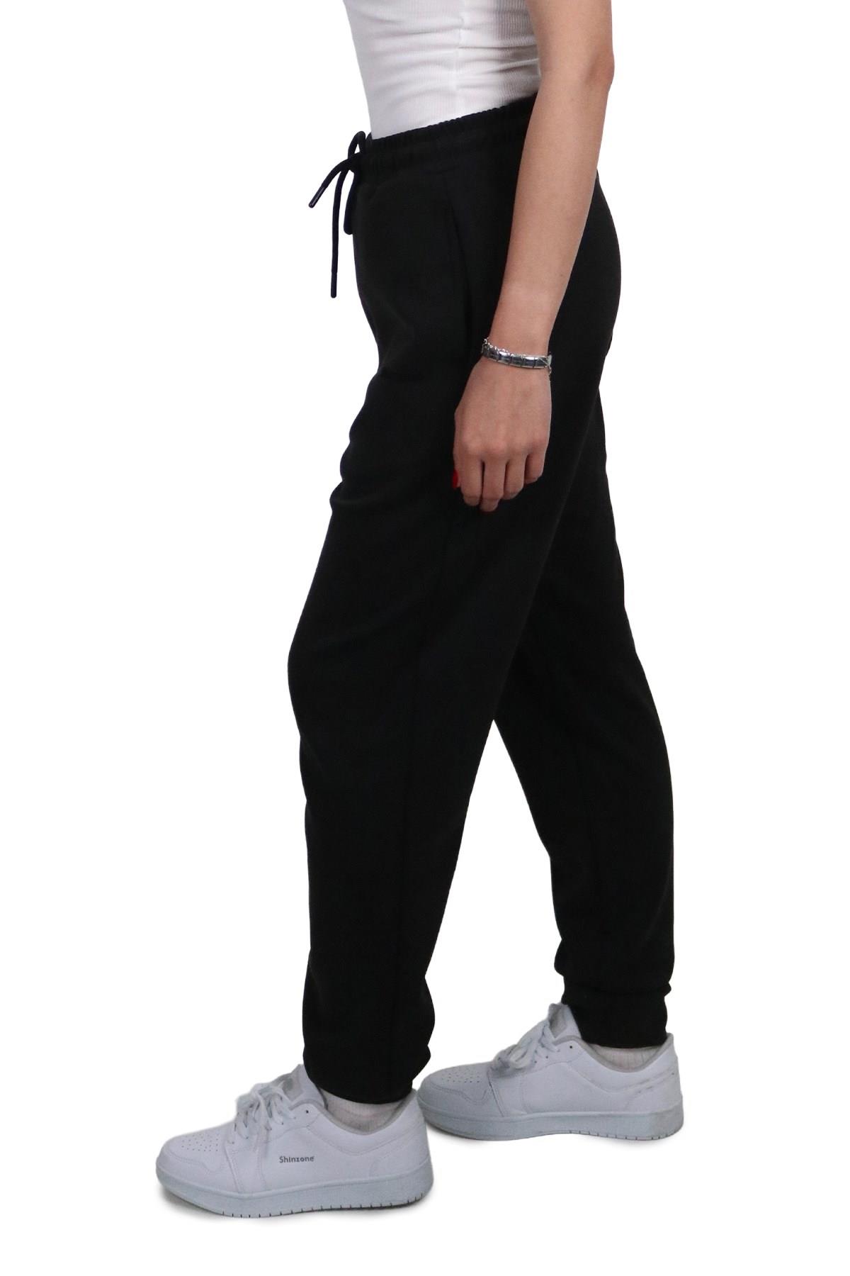 PantolonShinzone Kadın Modal Kumaş Cepli Siyah Jogger Pantolon