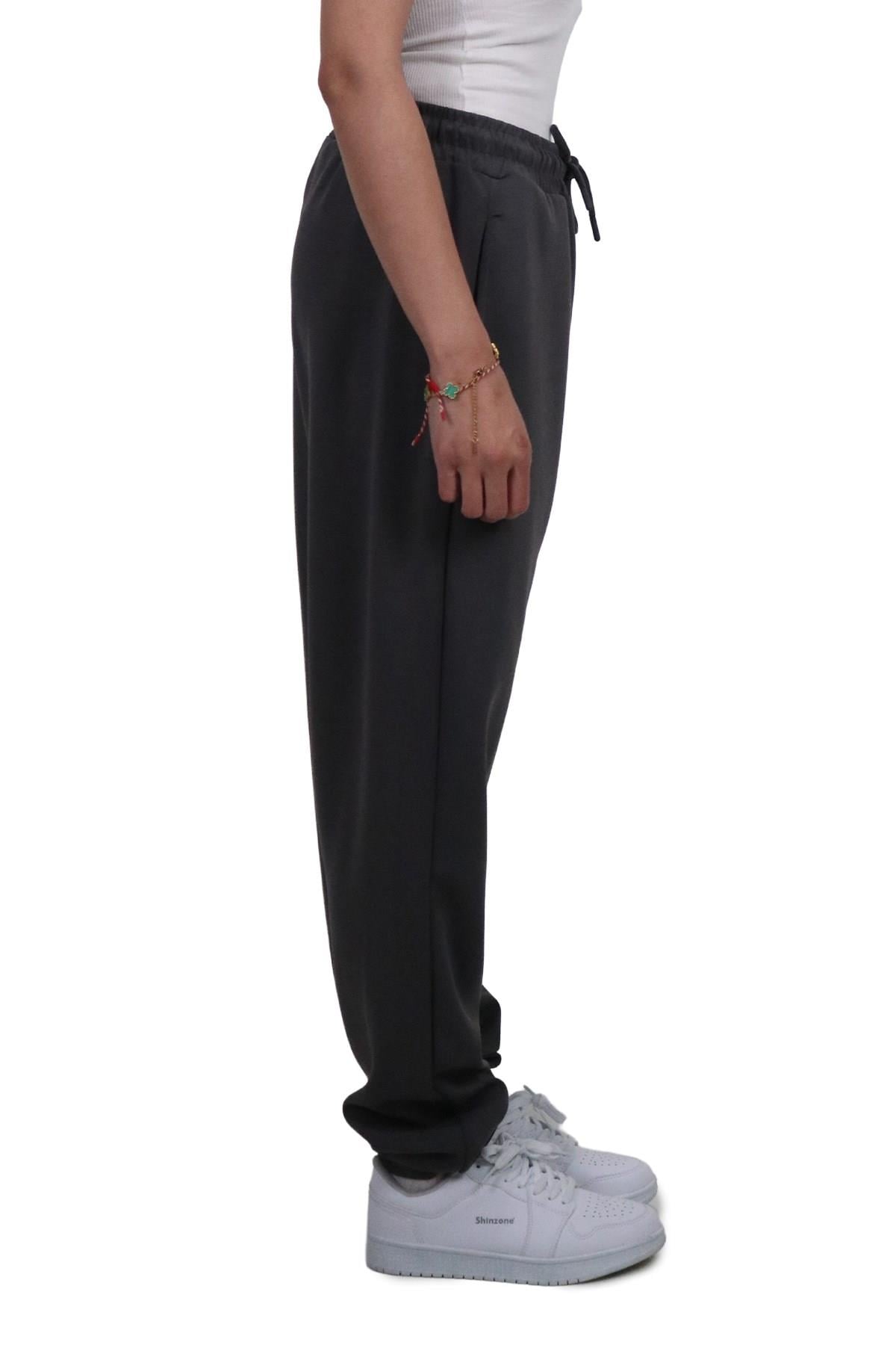 PantolonShinzone Kadın Modal Kumaş Gri Jogger Pantolon