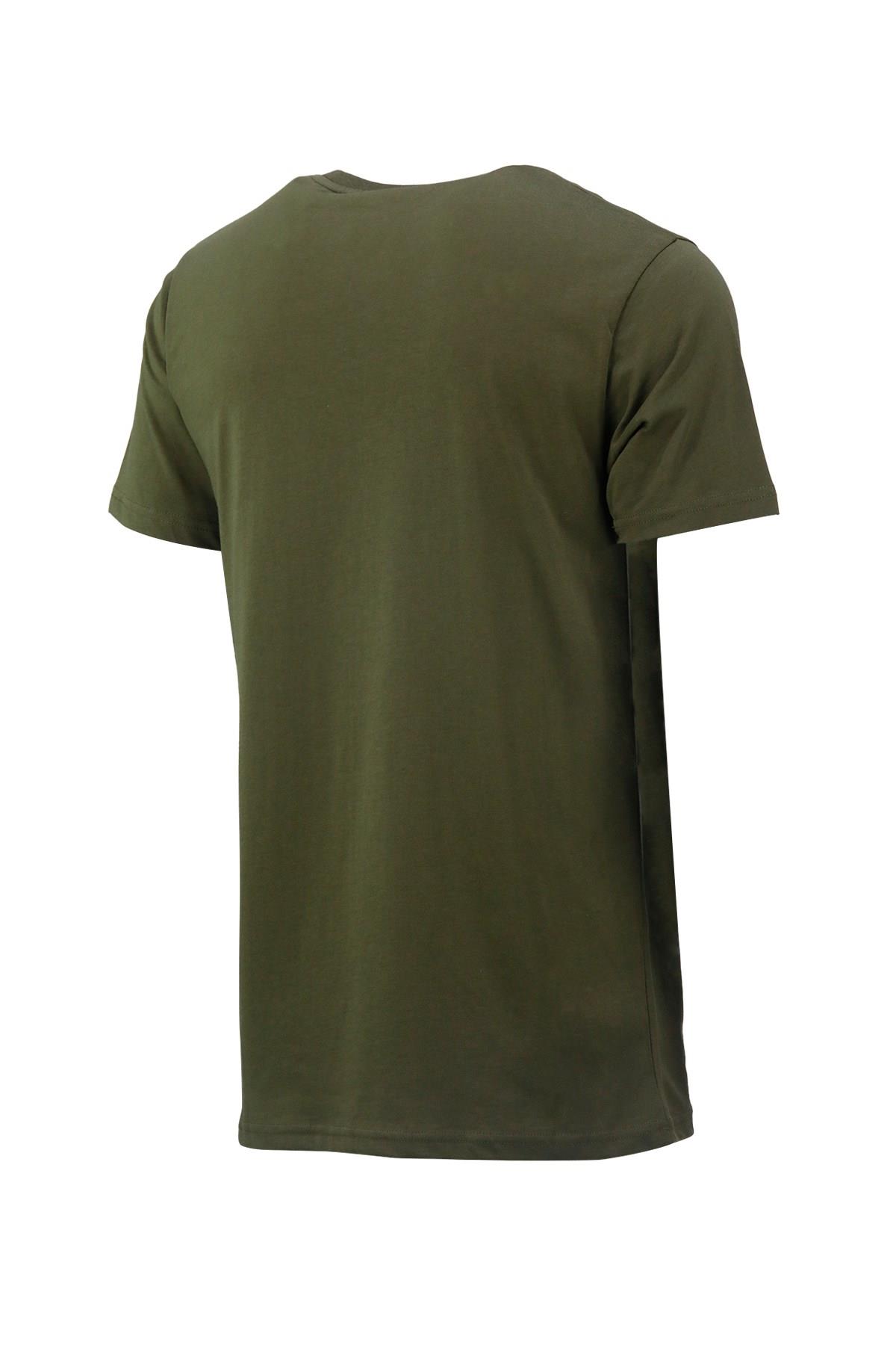 T-ShirtShinzoneErkek Bisiklet Yaka Mevsimlik Adventure Baskılı Standart Fit Haki T-Shirt