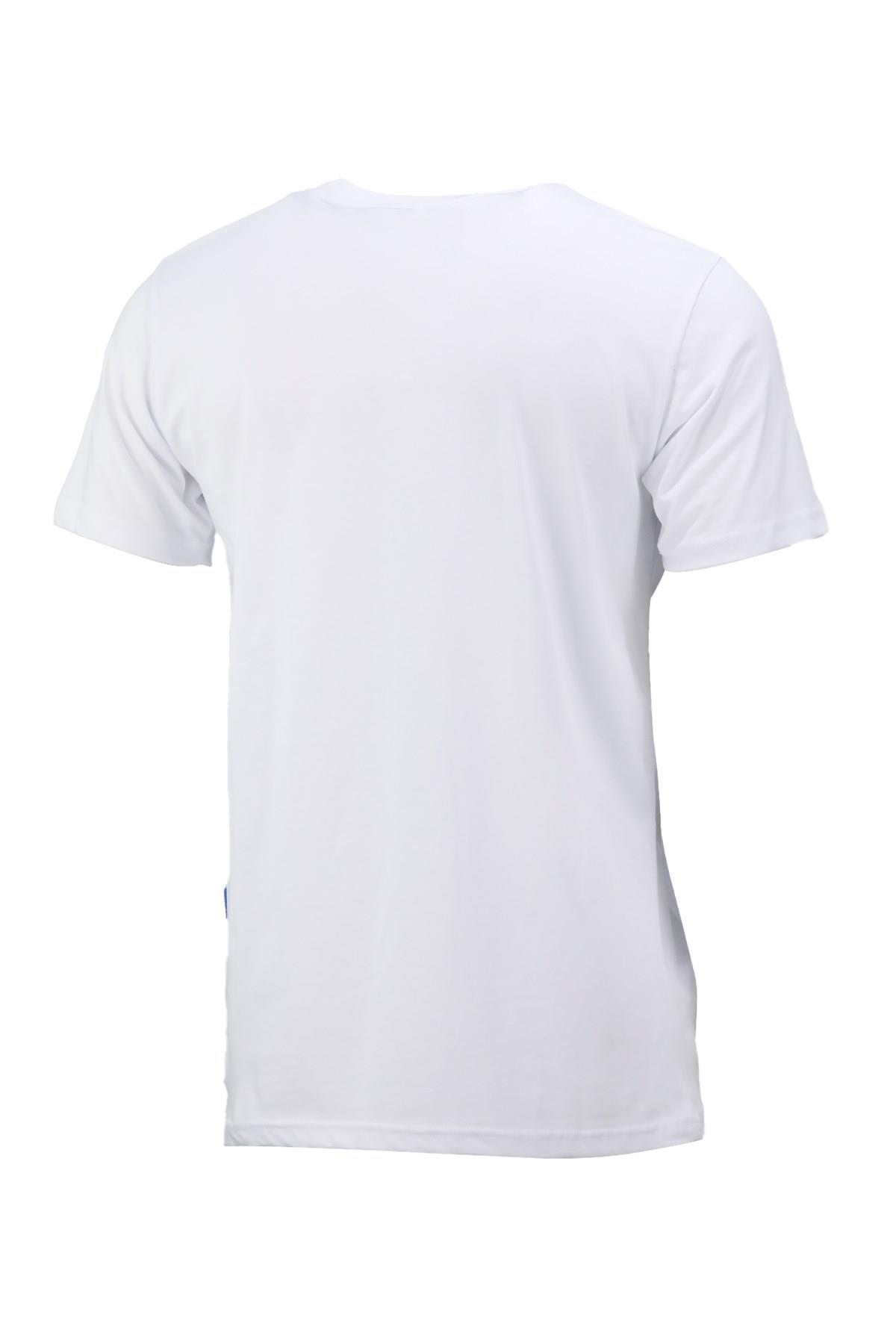 T-ShirtShinzoneErkek Bisiklet Yaka Mevsimlik Adventure Baskılı Standart Fit Beyaz T-Shirt