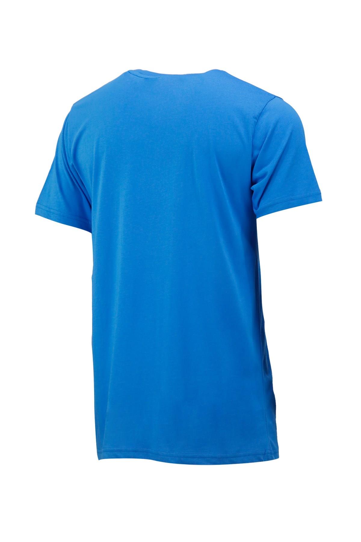 T-ShirtShinzoneErkek Bisiklet Yaka Mevsimlik Adventure Baskılı Standart Fit Royal T-Shirt